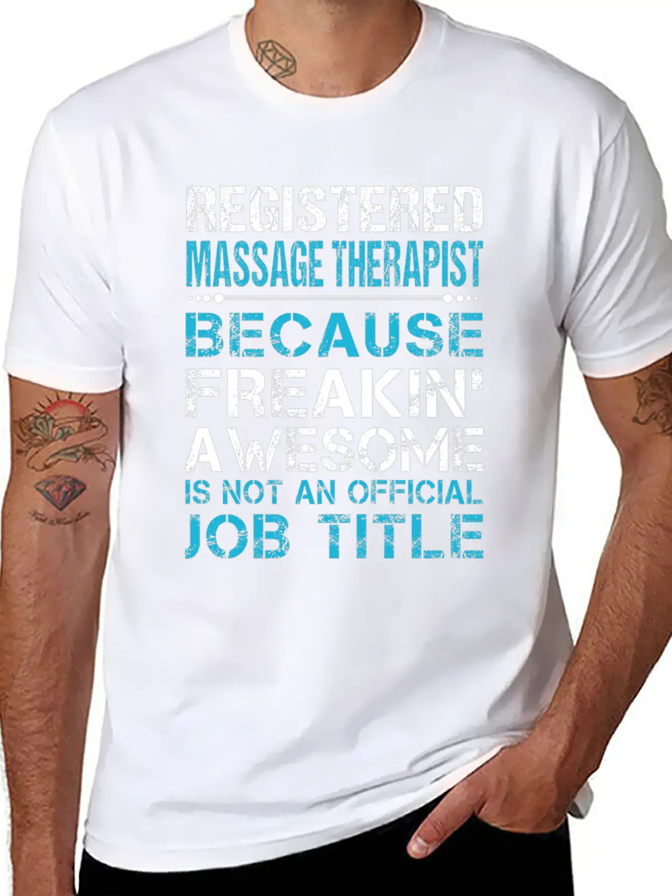 Registered Massage Therapist T Shirt - Freaking Aw Unisex Casual T-Shirt – Clean Design For Daily Comfort