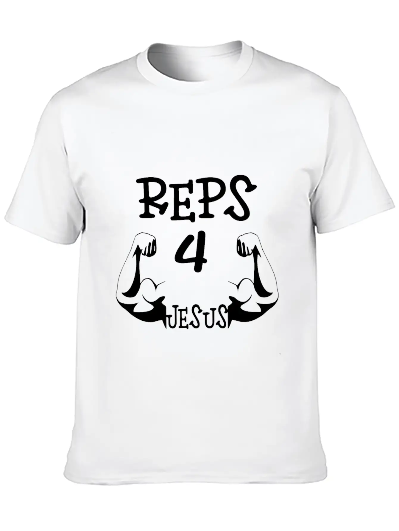 REPS 4 JESUS : Funny Jesus Unisex Casual T-Shirt – Clean Design For Daily Comfort