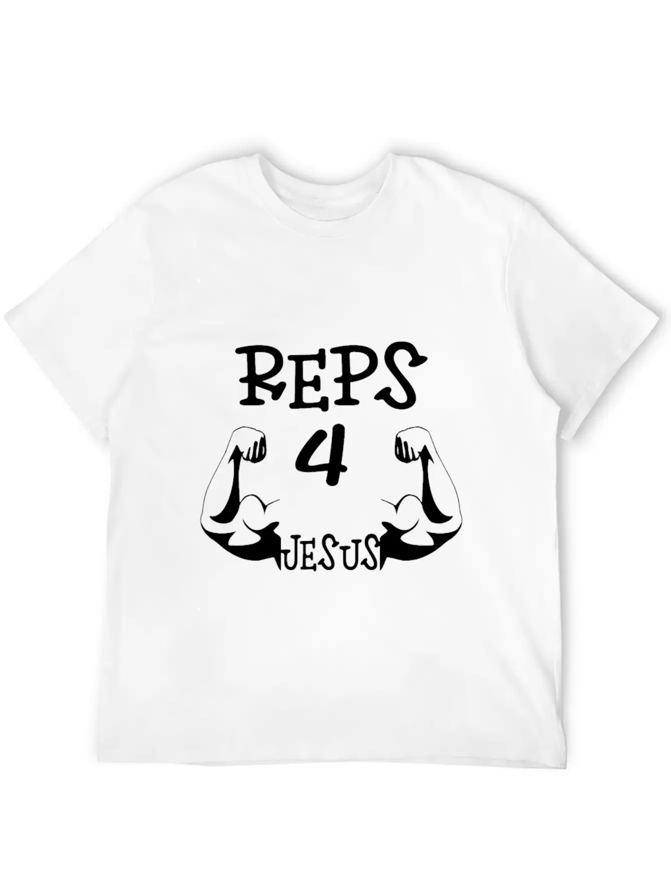REPS 4 JESUS : Funny Jesus Unisex Casual T-Shirt – Clean Design For Daily Comfort