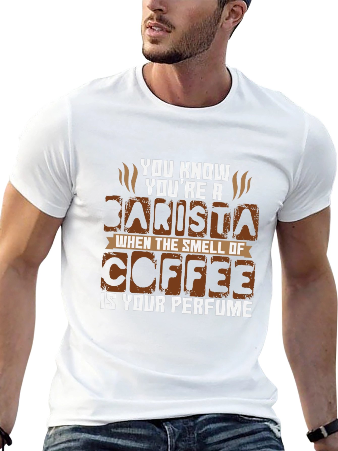 Barista Coffee Perfume Graphic T-Shirt