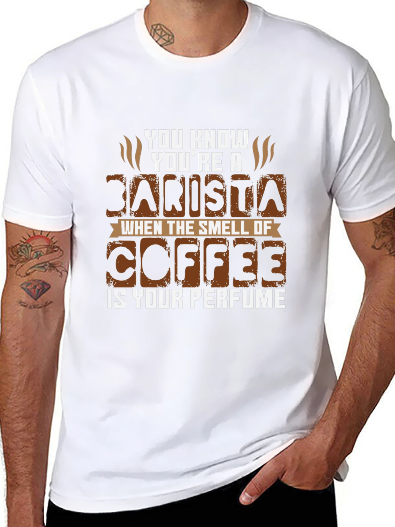 Barista Coffee Perfume Graphic T-Shirt