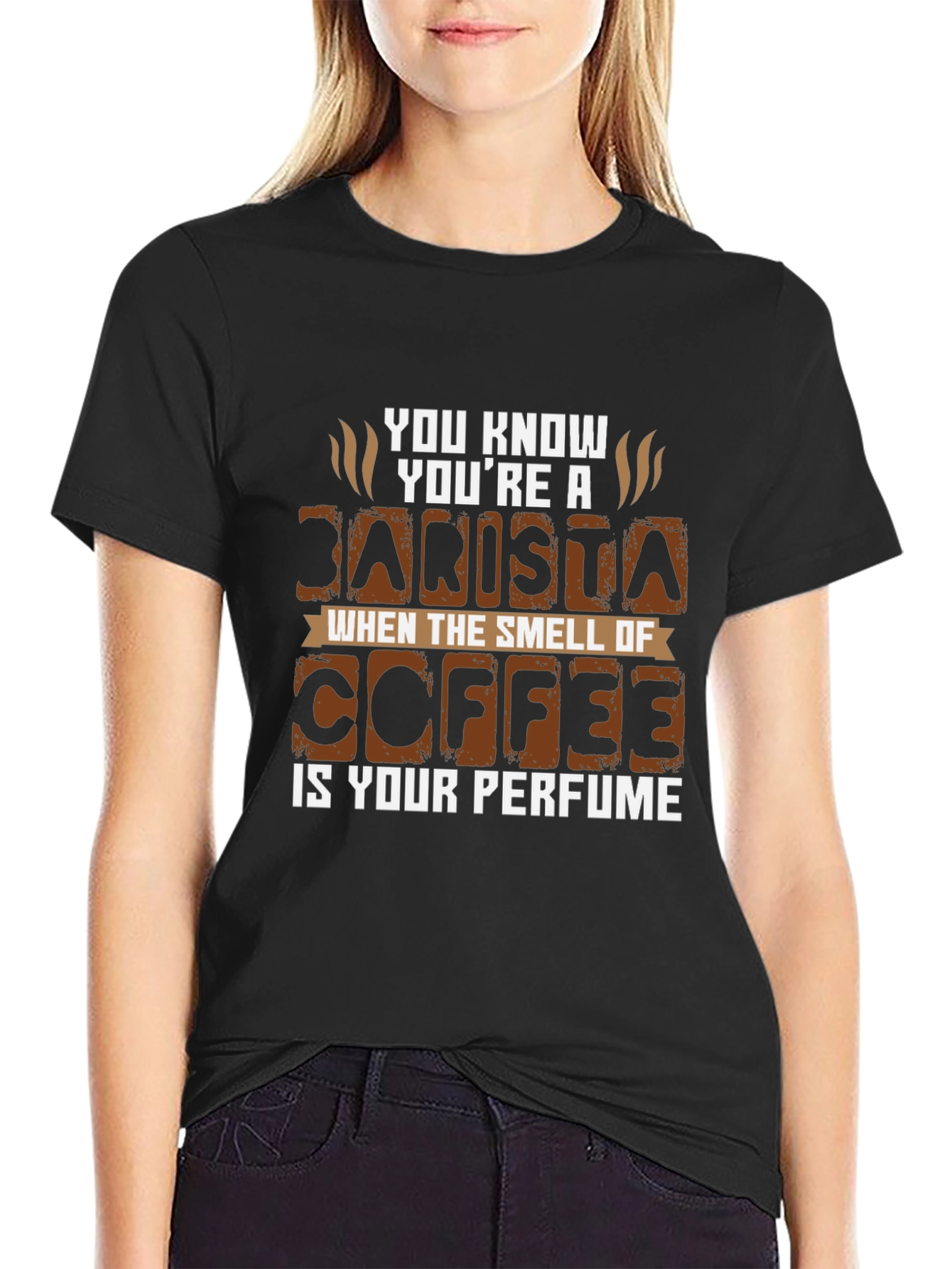 Barista Coffee Perfume Graphic T-Shirt