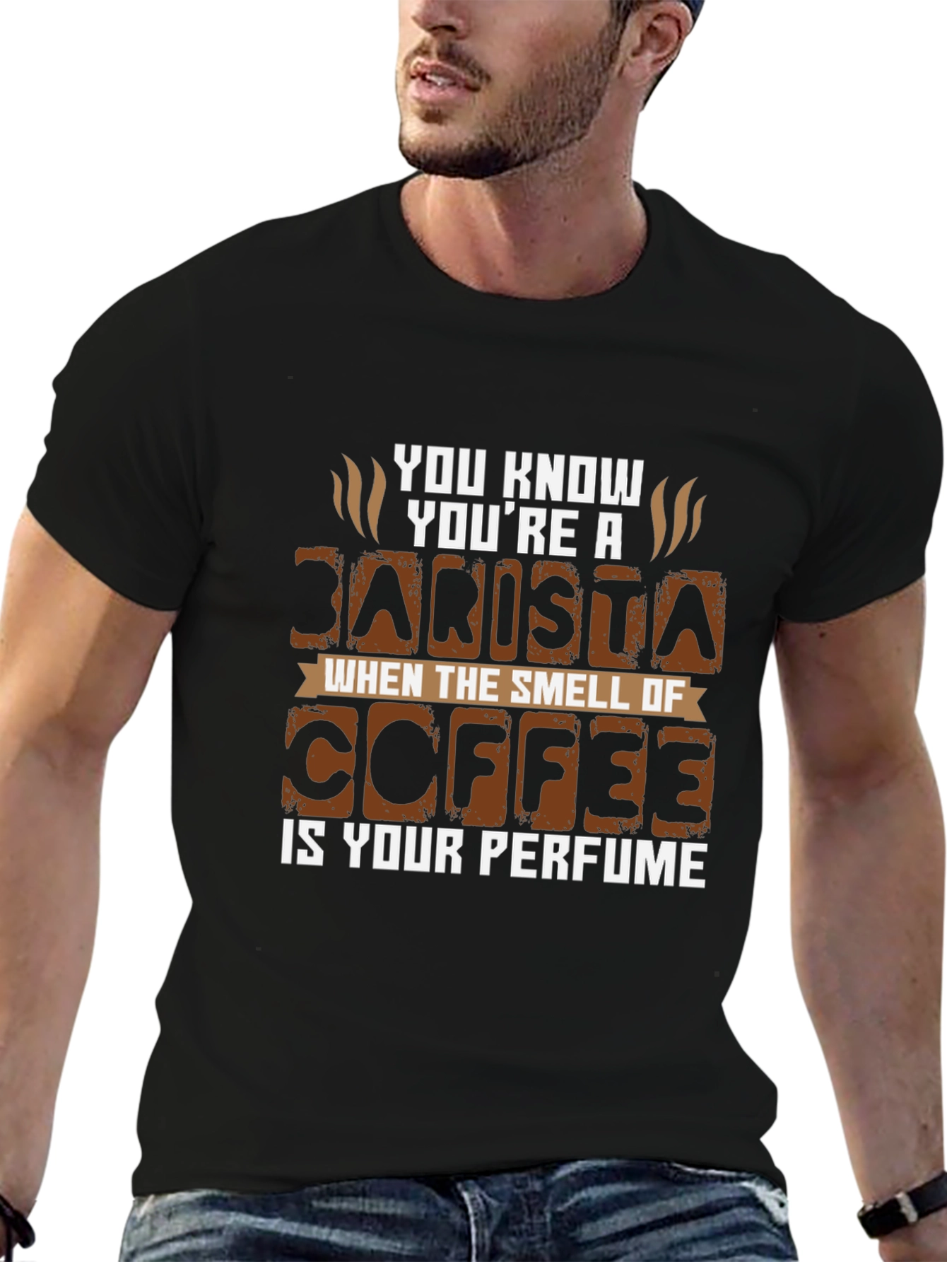 Barista Coffee Perfume Graphic T-Shirt