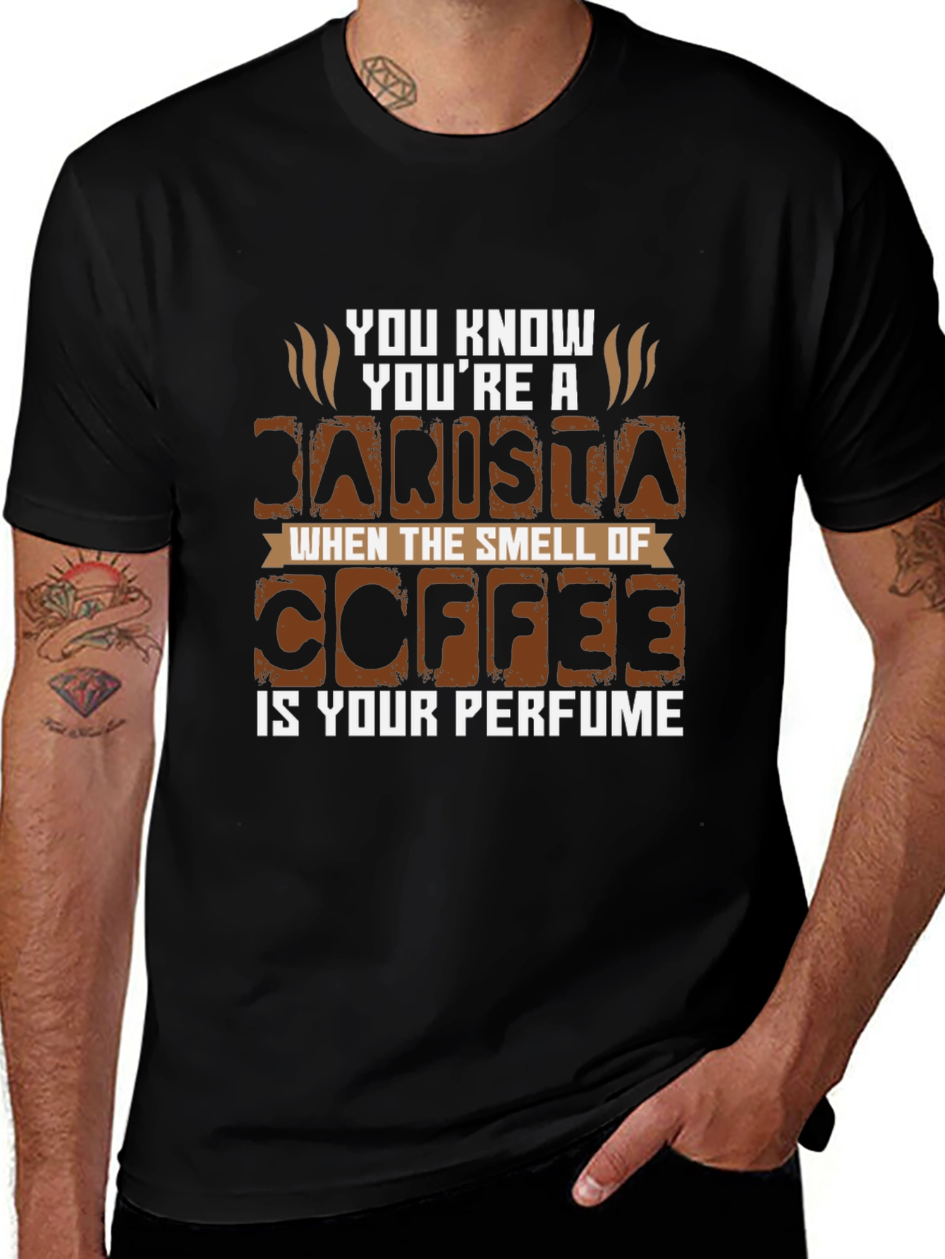 Barista Coffee Perfume Graphic T-Shirt