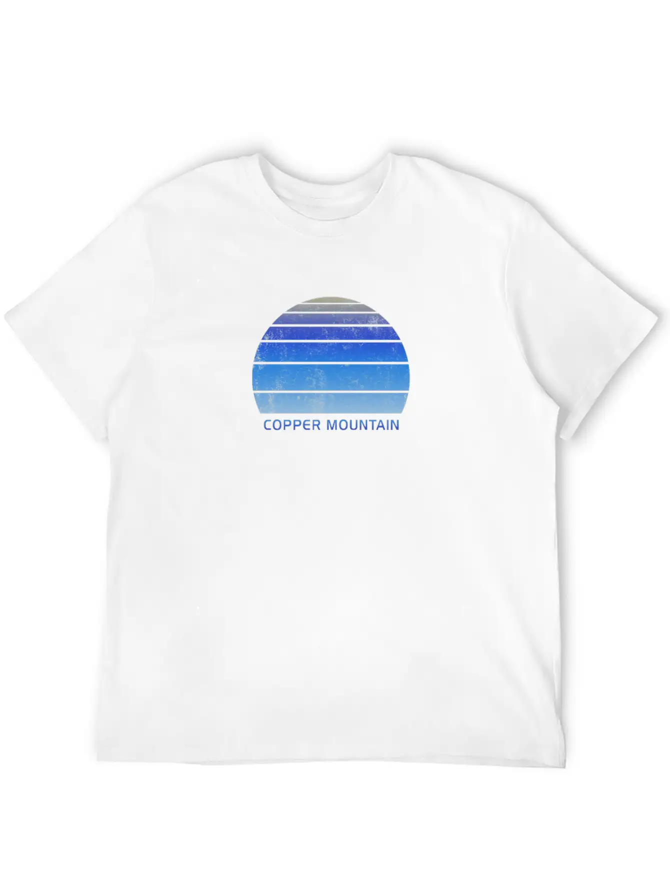 Retro Copper Mountain Colorado Sunset Outdoors Unisex Casual T-Shirt – Clean Design For Daily Comfort