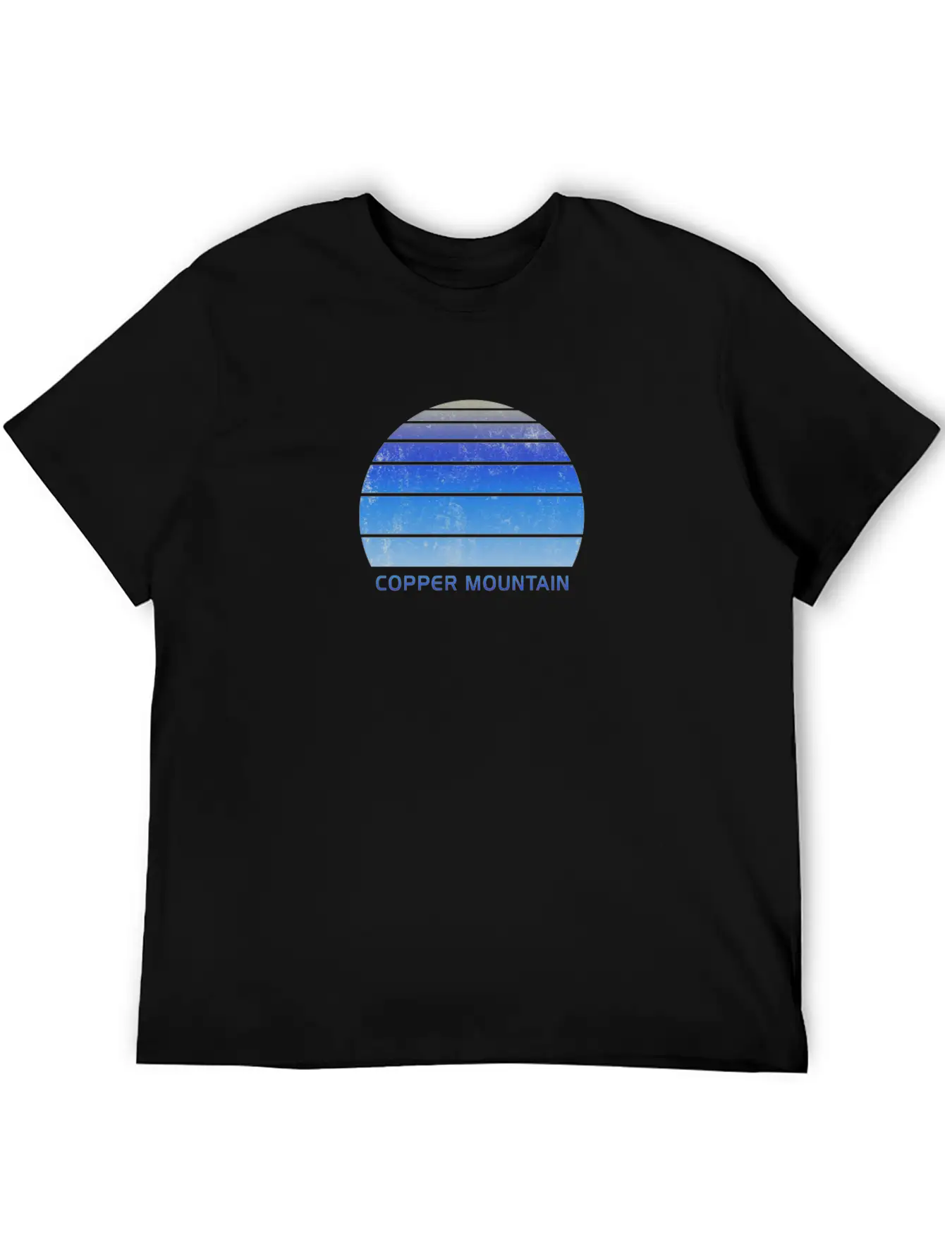 Retro Copper Mountain Colorado Sunset Outdoors Unisex Casual T-Shirt – Clean Design For Daily Comfort
