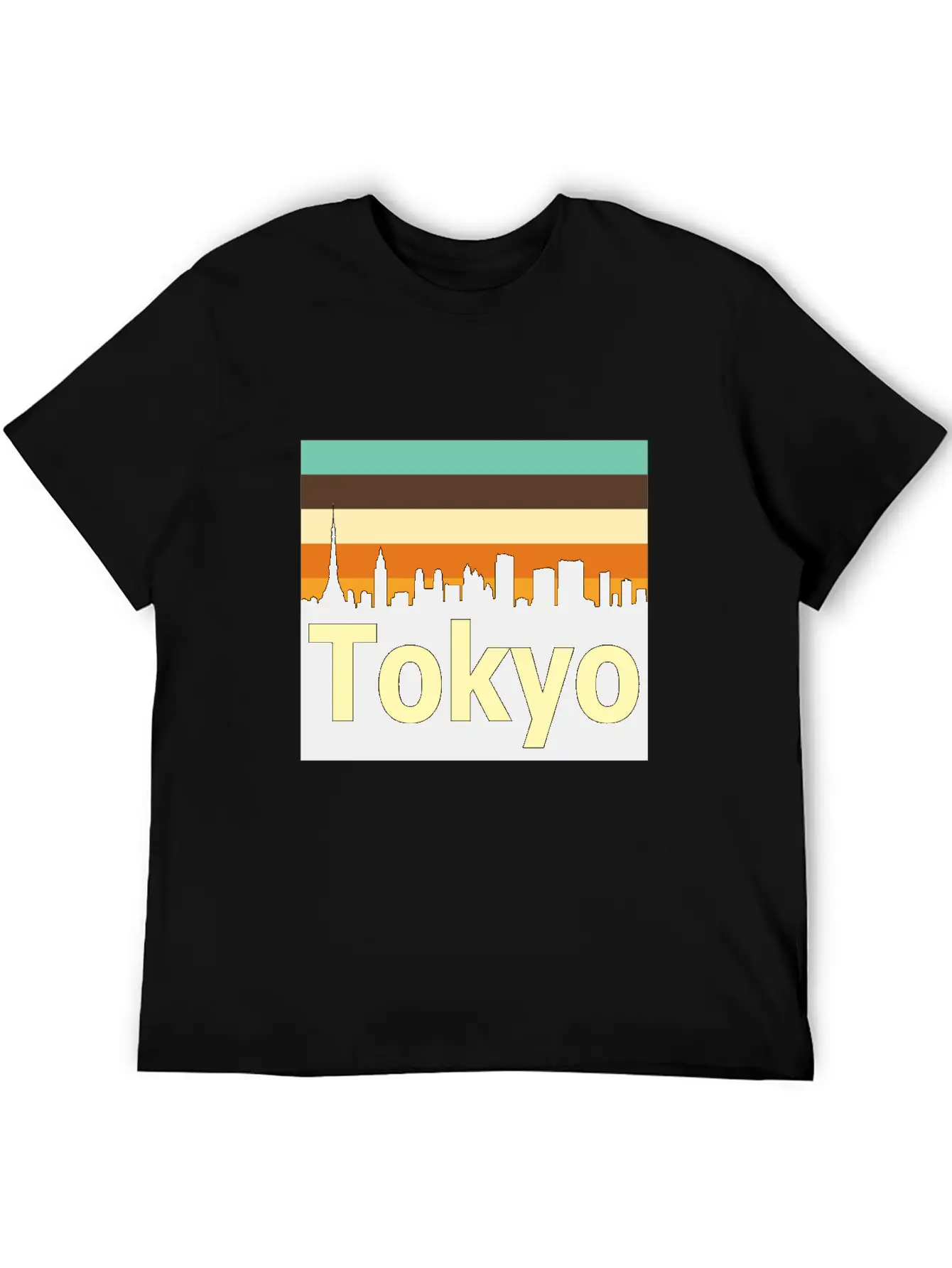 Retro Tokyo Unisex Casual T-Shirt – Clean Design For Daily Comfort