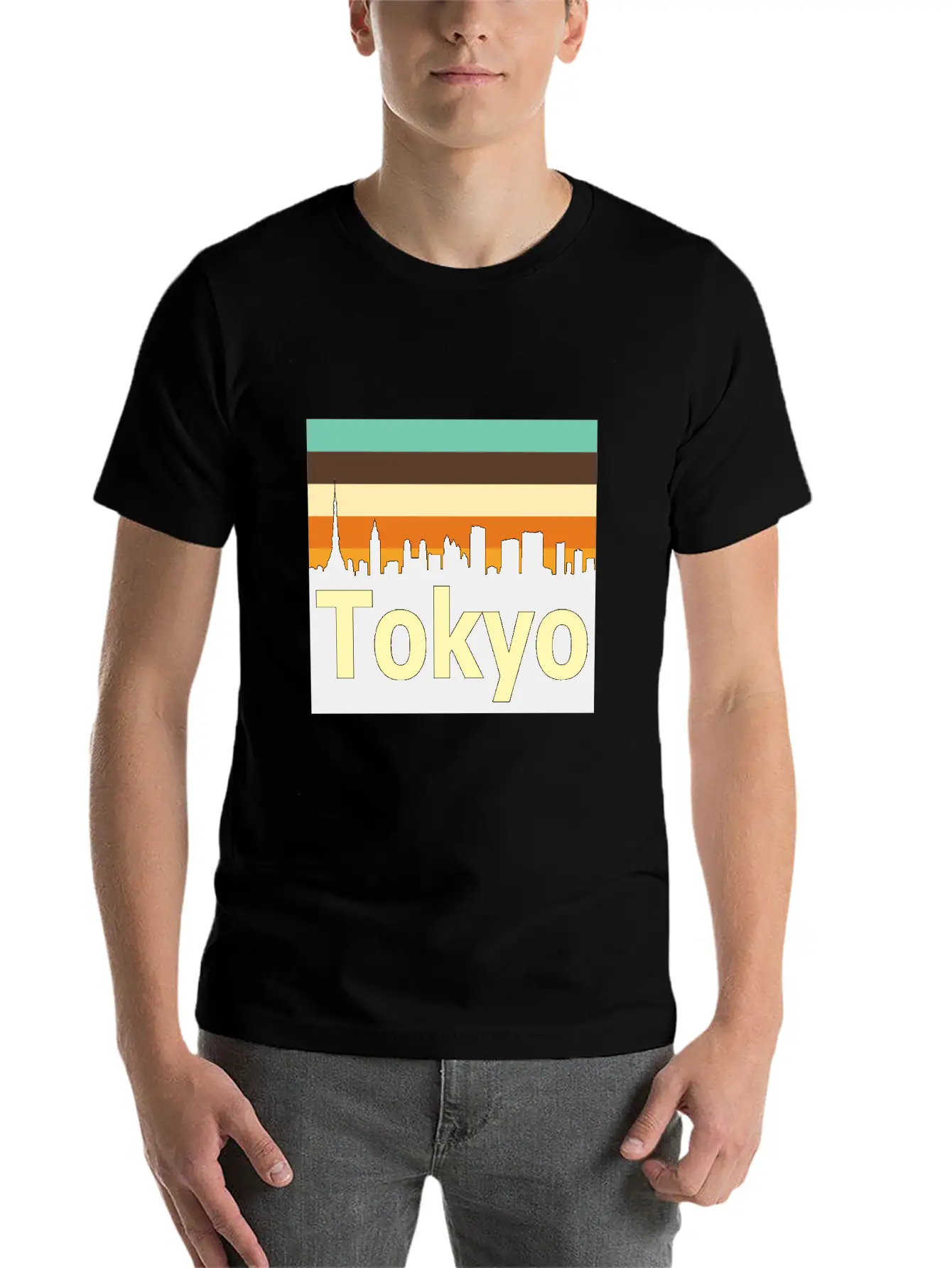 Retro Tokyo Unisex Casual T-Shirt – Clean Design For Daily Comfort