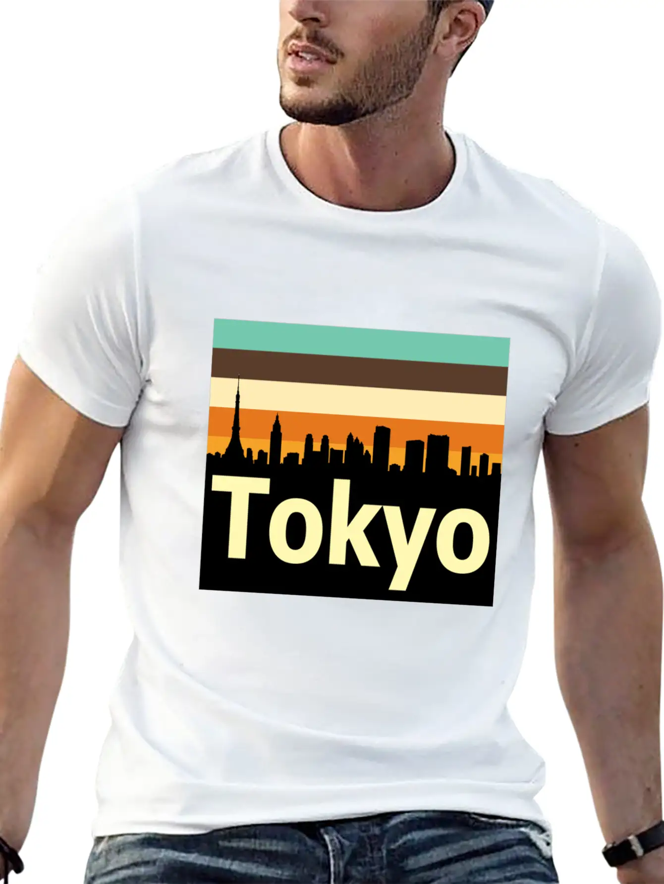 Retro Tokyo Unisex Casual T-Shirt – Clean Design For Daily Comfort