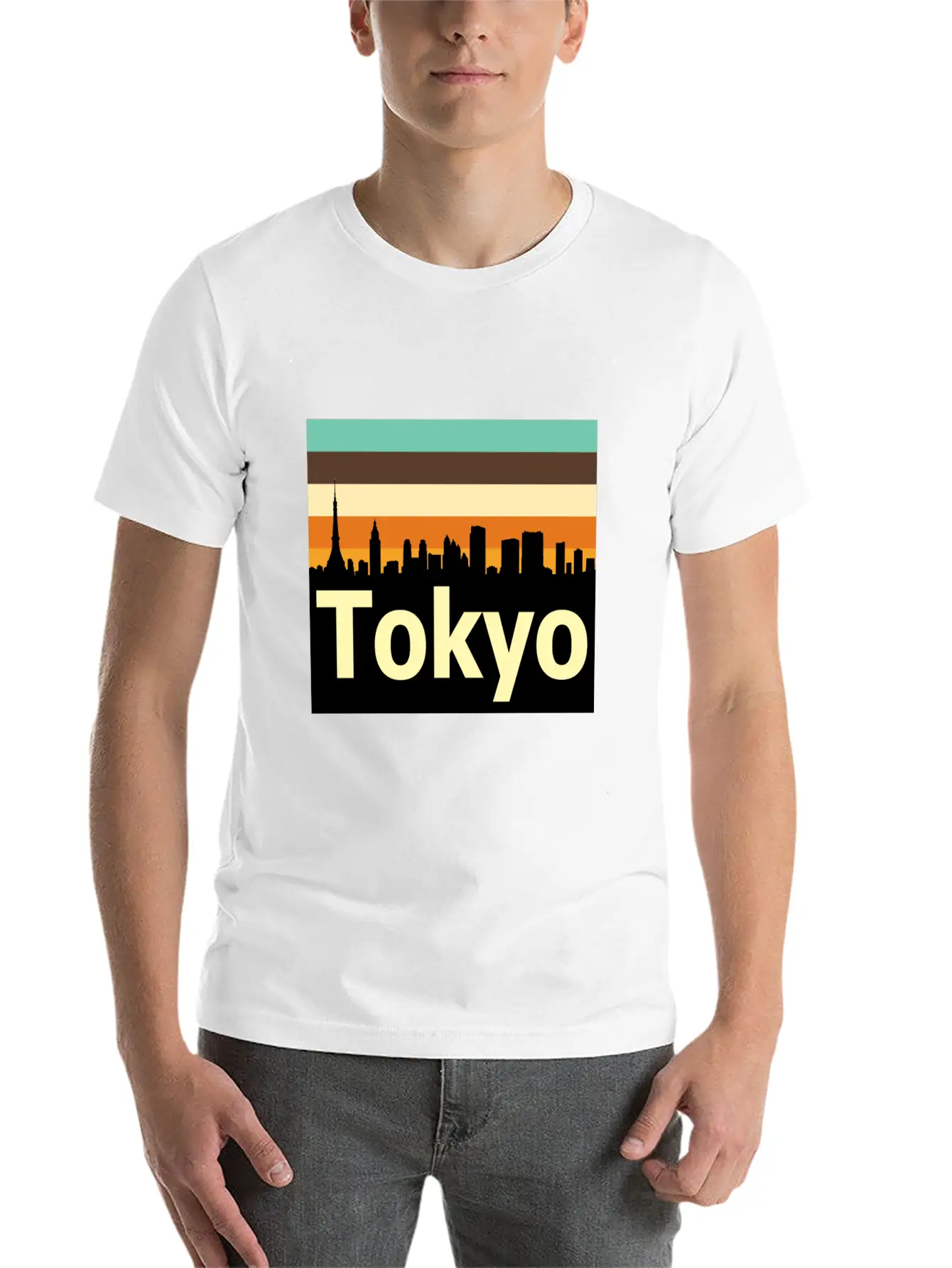 Retro Tokyo Unisex Casual T-Shirt – Clean Design For Daily Comfort