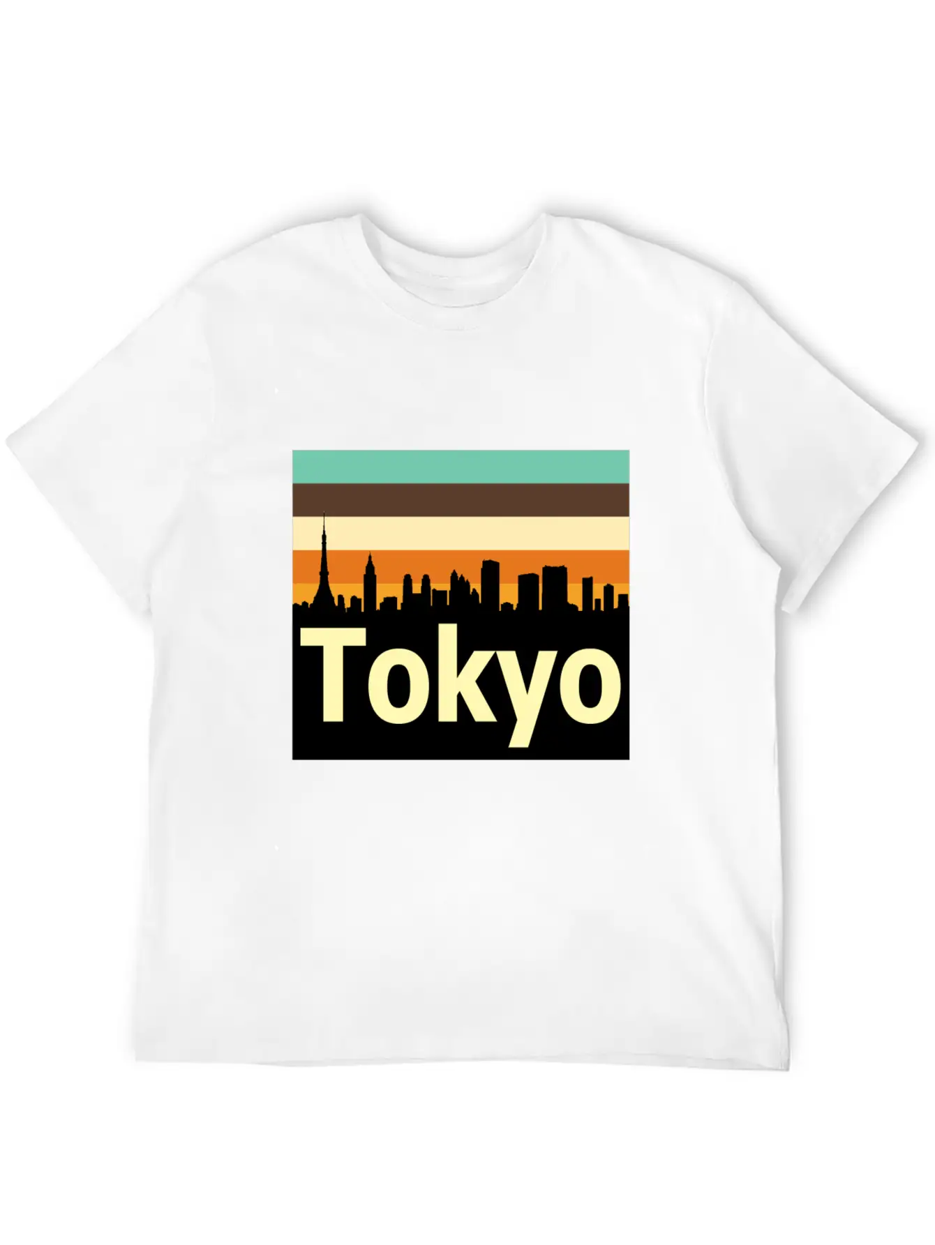 Retro Tokyo Unisex Casual T-Shirt – Clean Design For Daily Comfort
