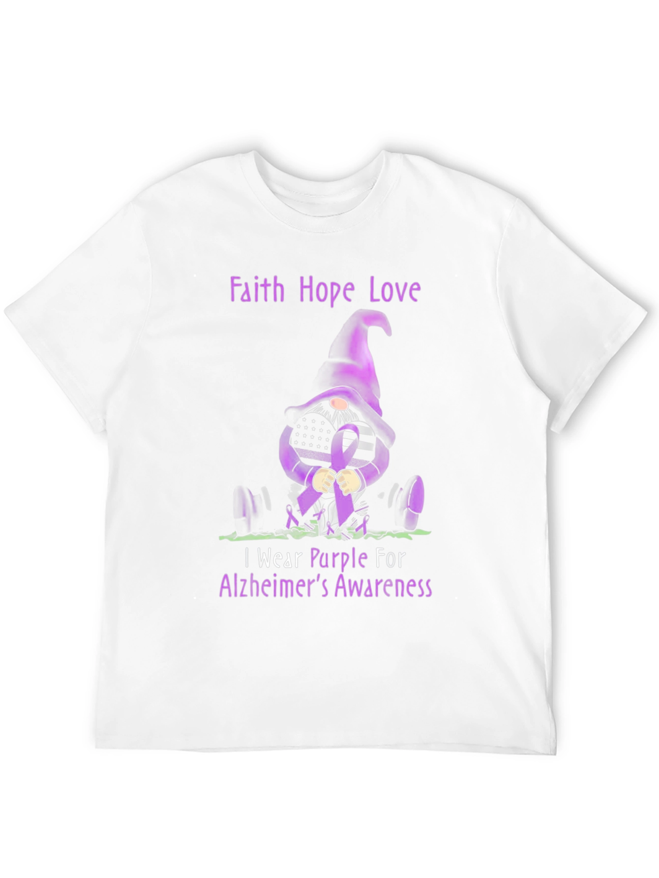 Alzheimers Awareness Gnome T-Shirt