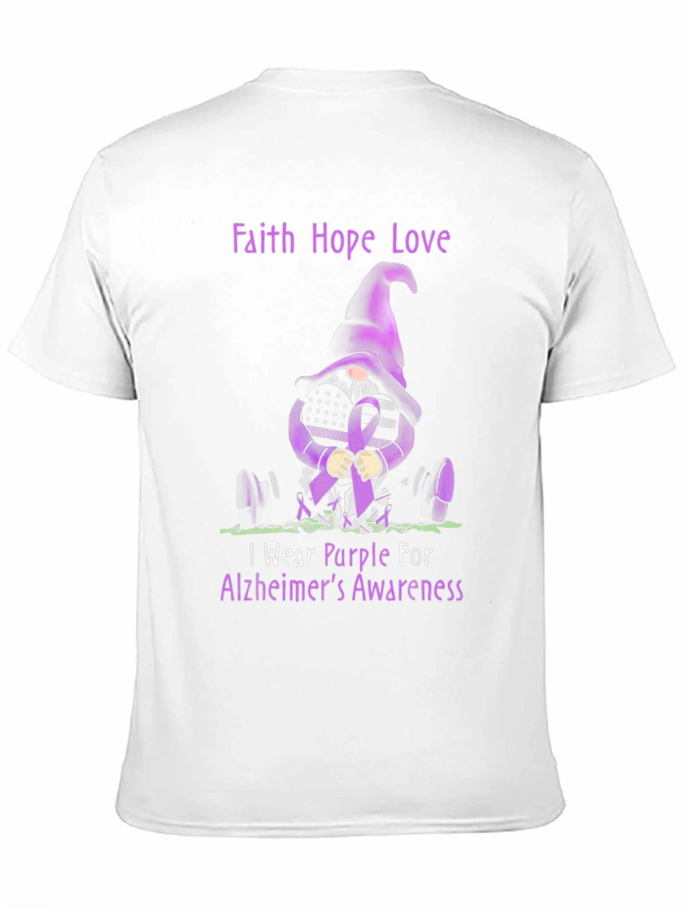Alzheimers Awareness Gnome T-Shirt