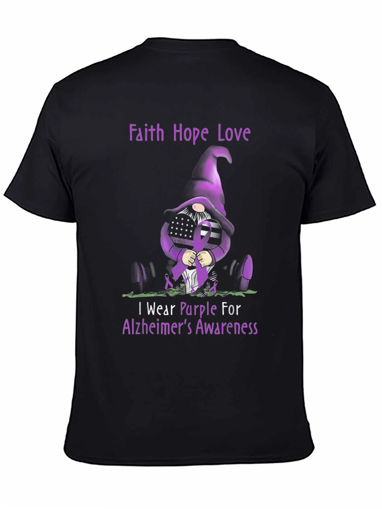 Alzheimers Awareness Gnome T-Shirt