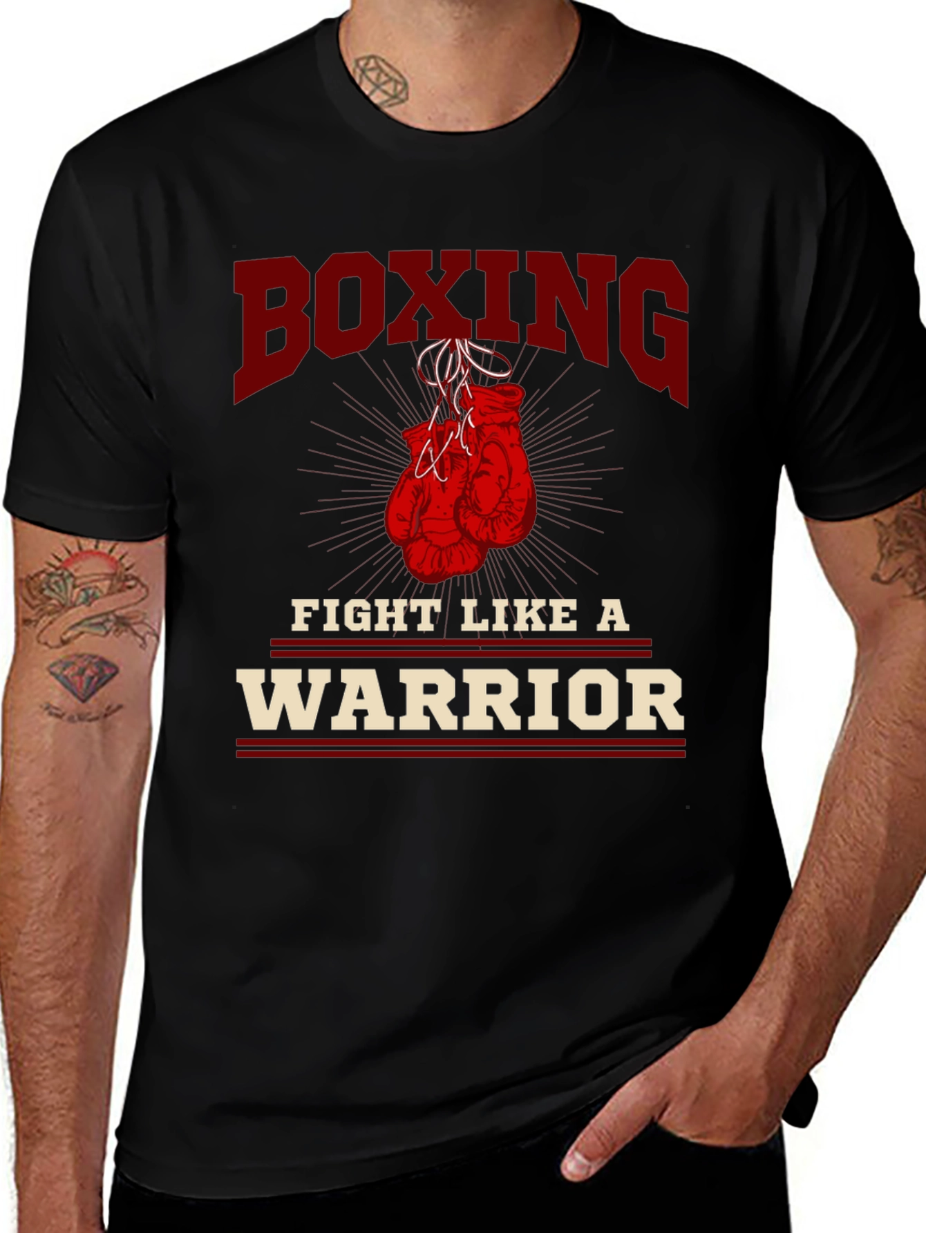 Boxing Warrior Graphic T-Shirt