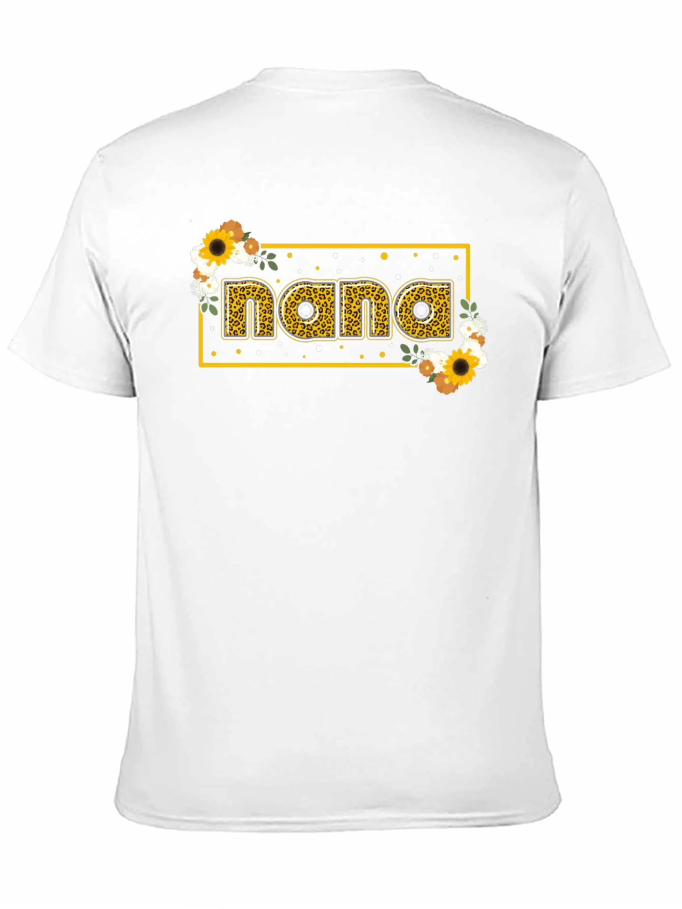 Nana Floral Graphic T-Shirt - Black