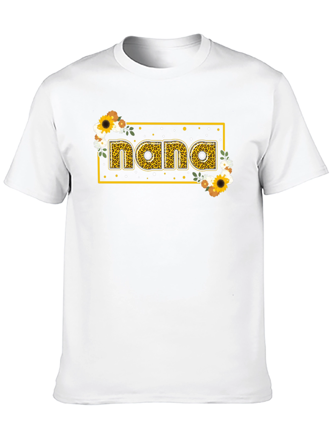 Nana Floral Graphic T-Shirt - Black
