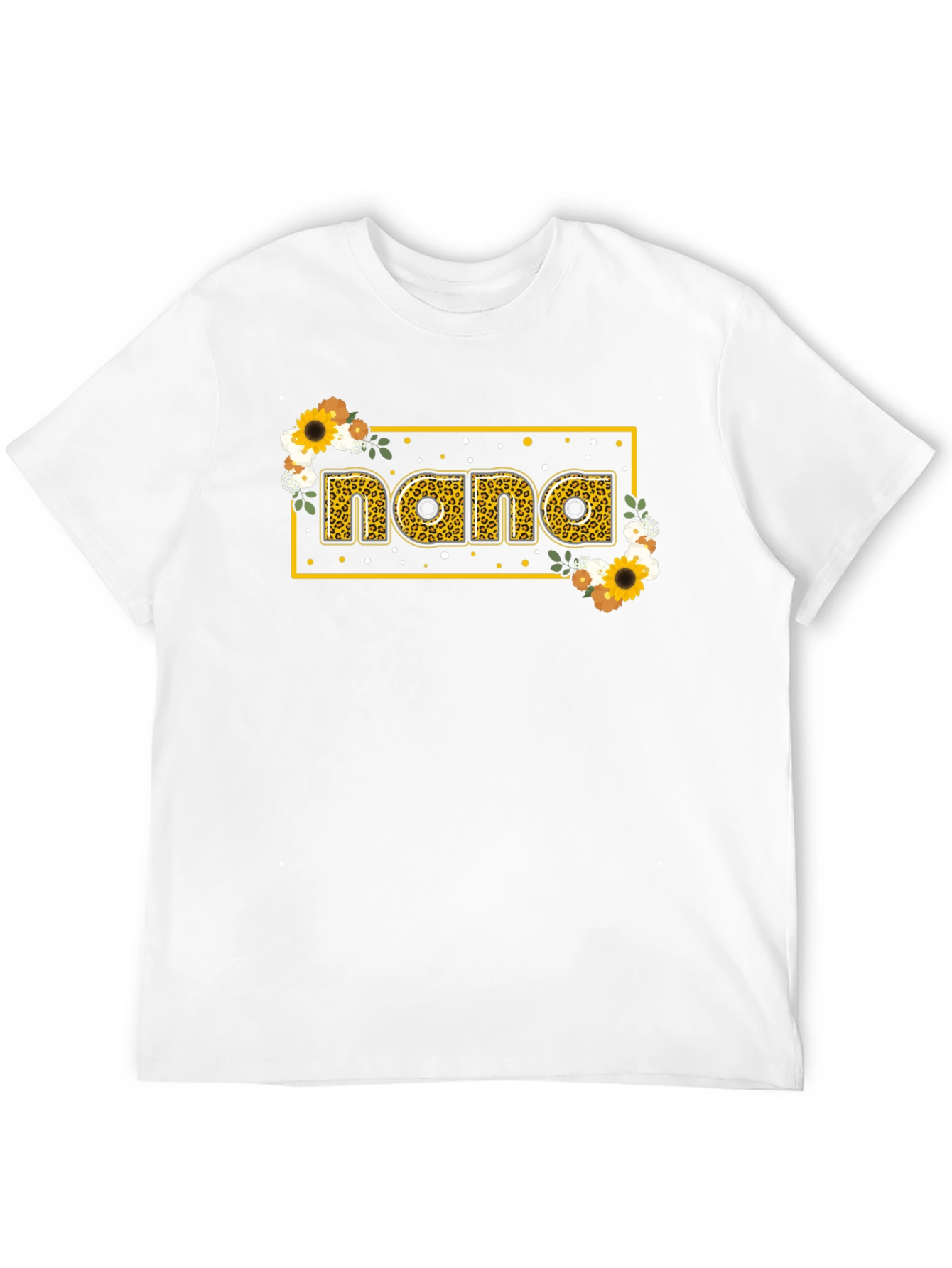 Nana Floral Graphic T-Shirt - Black