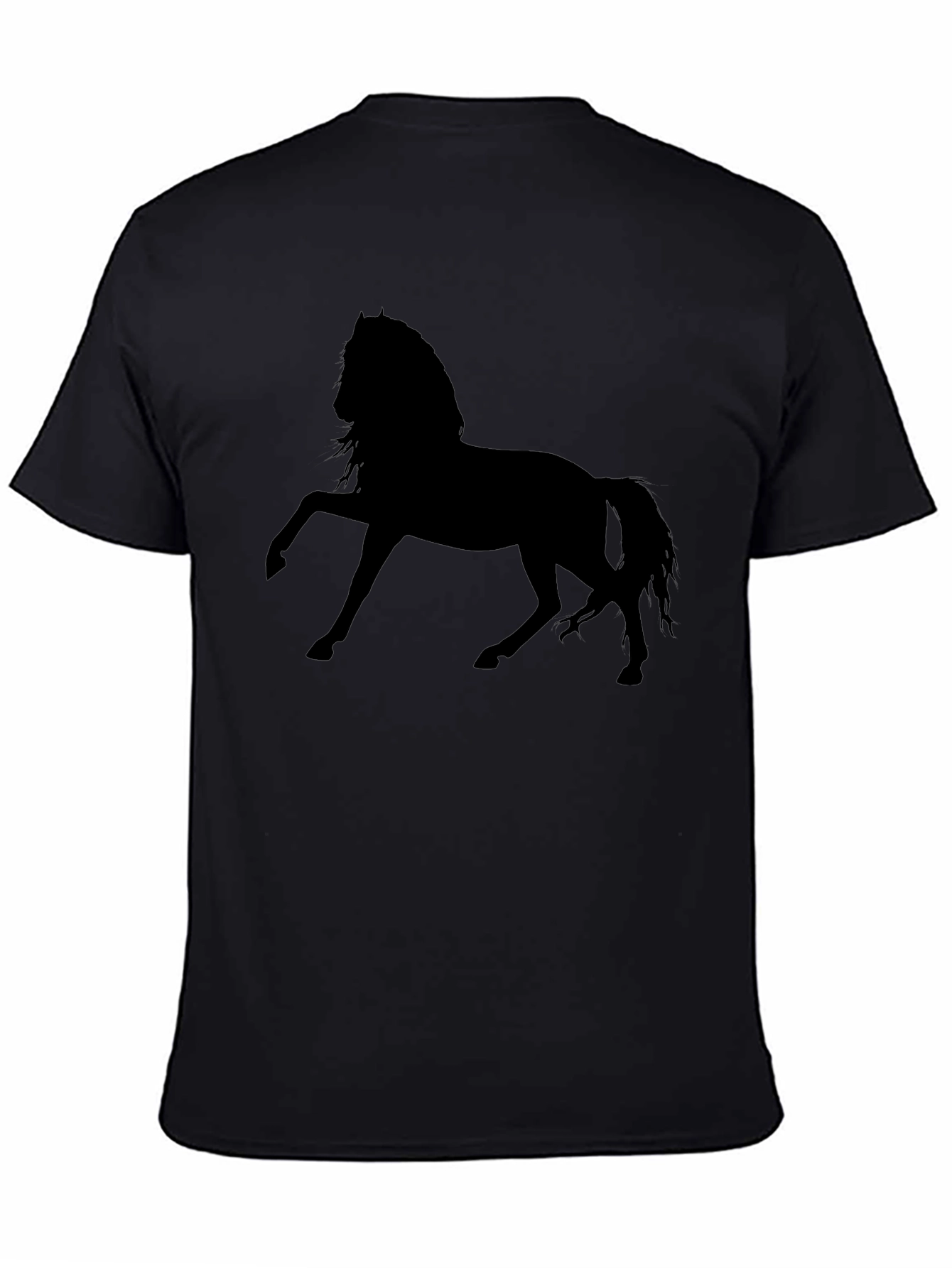 Black Horse Silhouette Graphic Tee