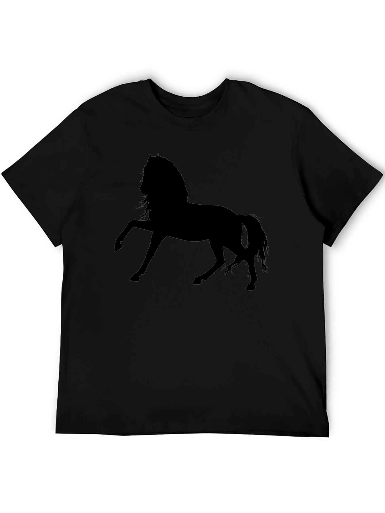 Black Horse Silhouette Graphic Tee
