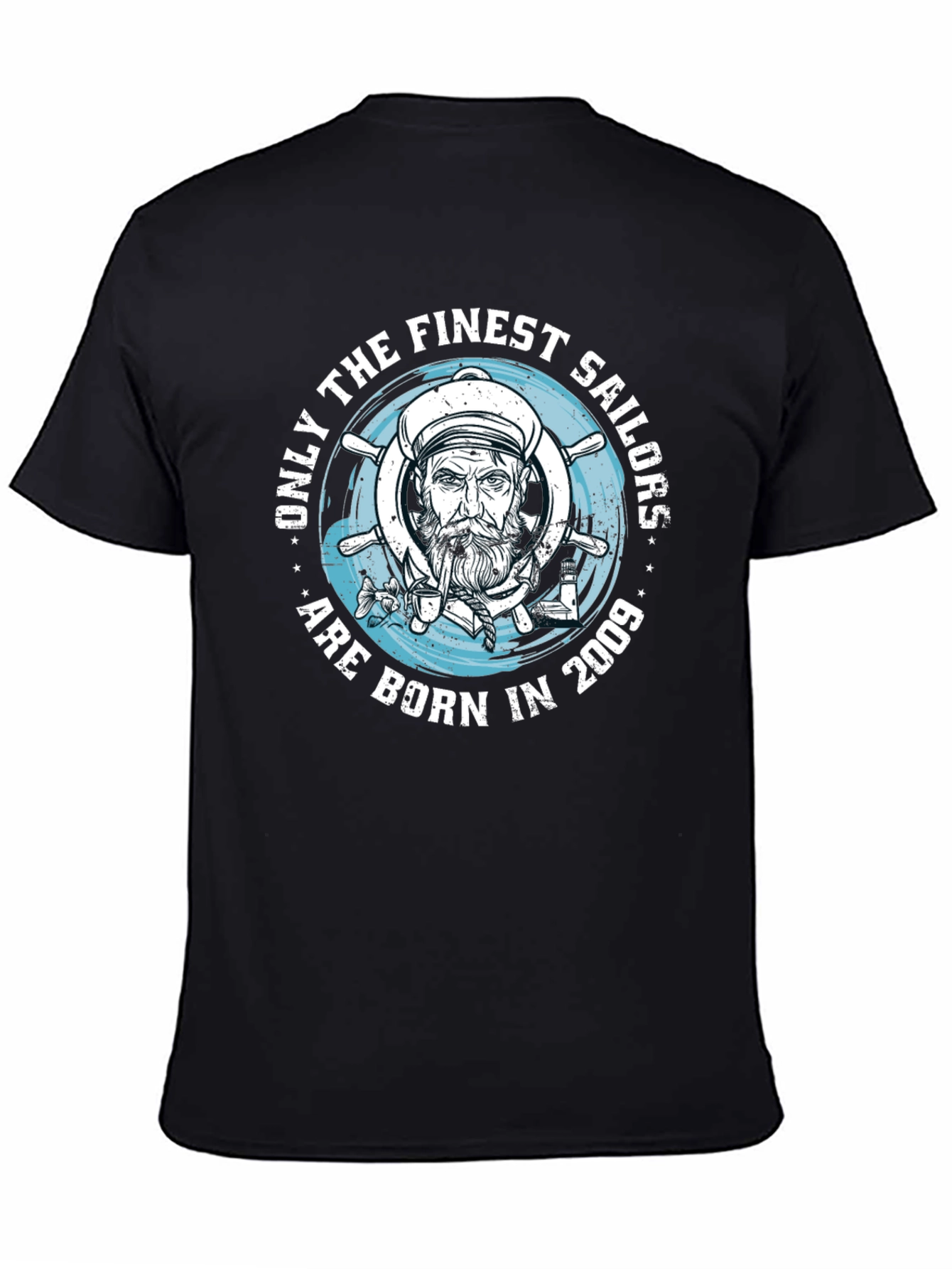 Finest Sailors Born in 2009 Black T-Shirt