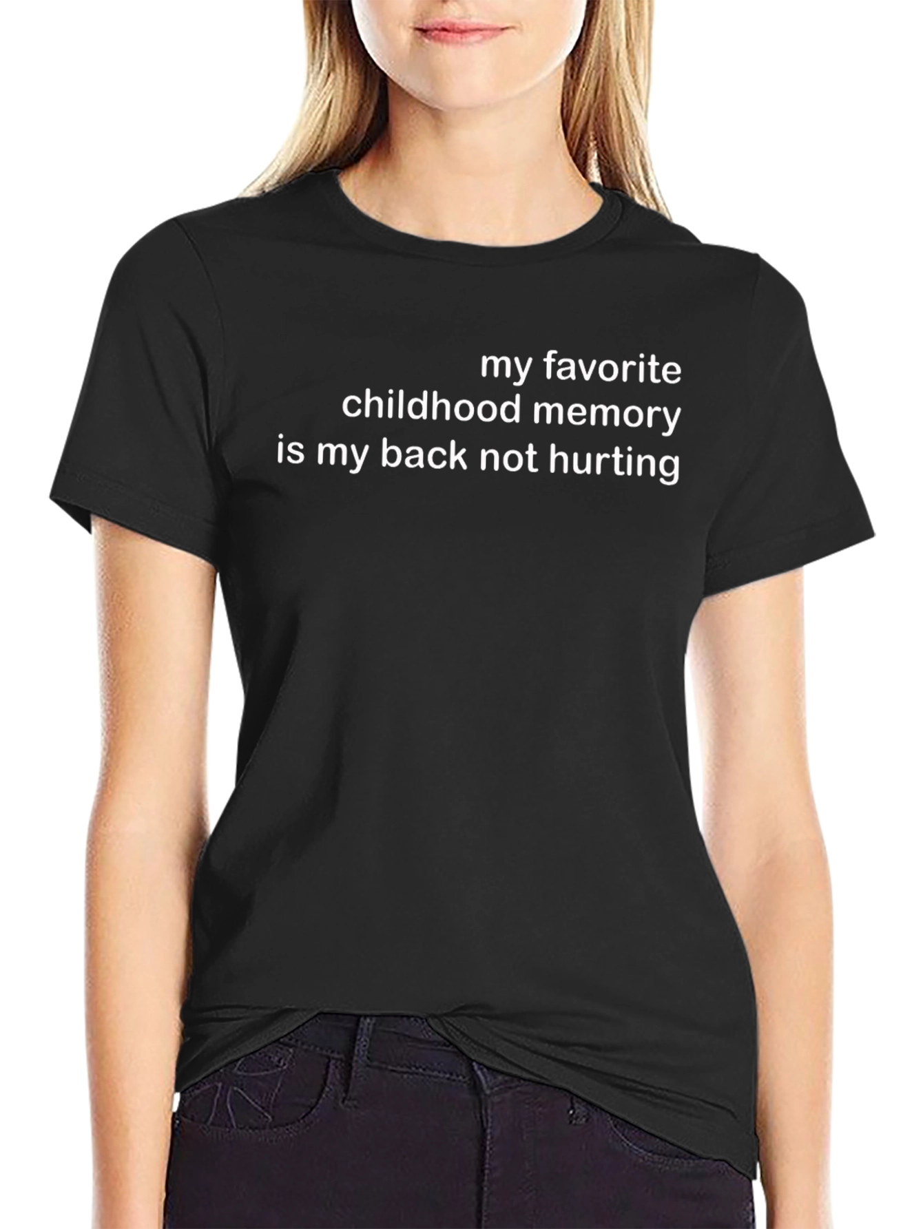 Funny My Back Not Hurting Graphic Tee
