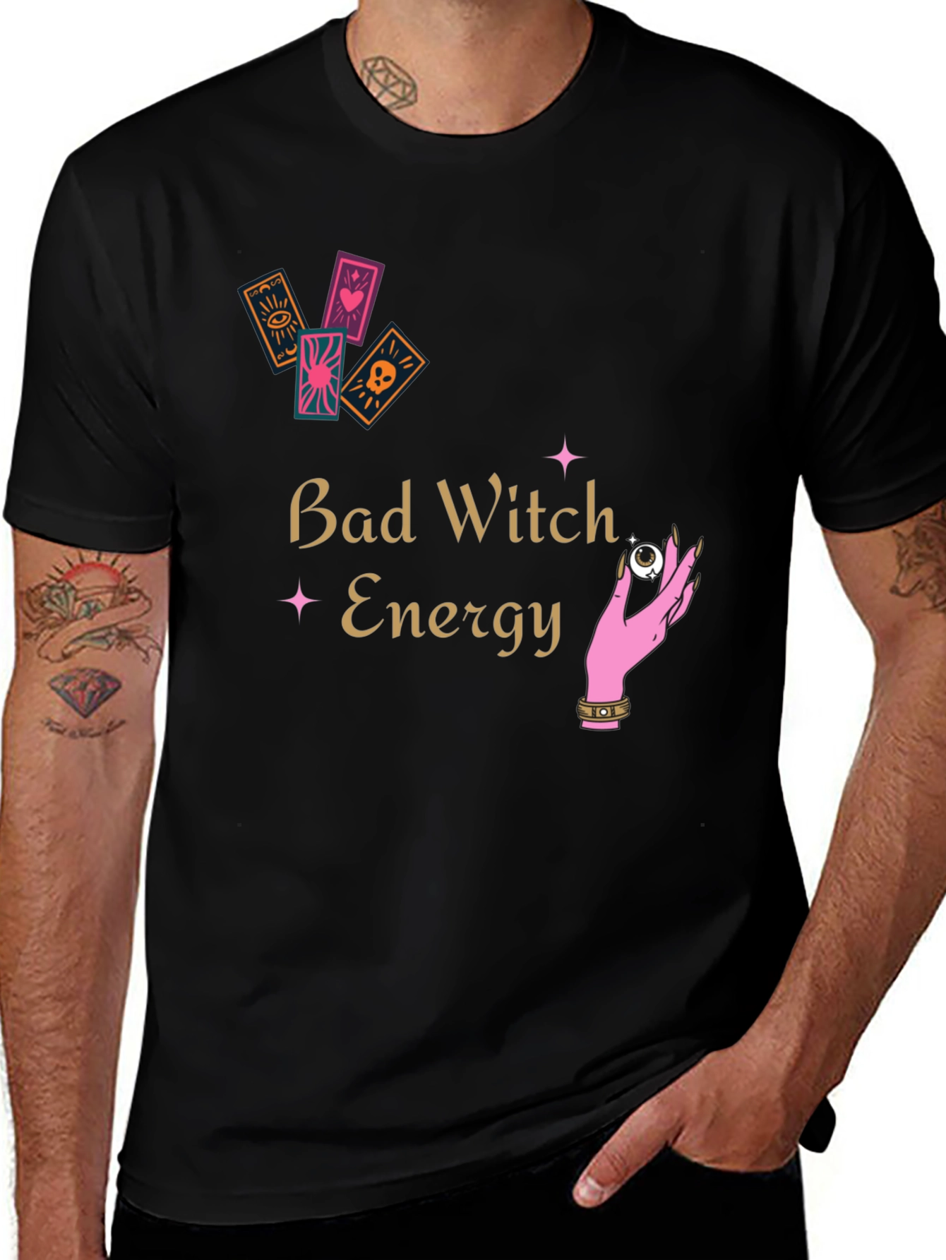 Bad Witch Energy Graphic Tee - Unisex Black T-Shirt