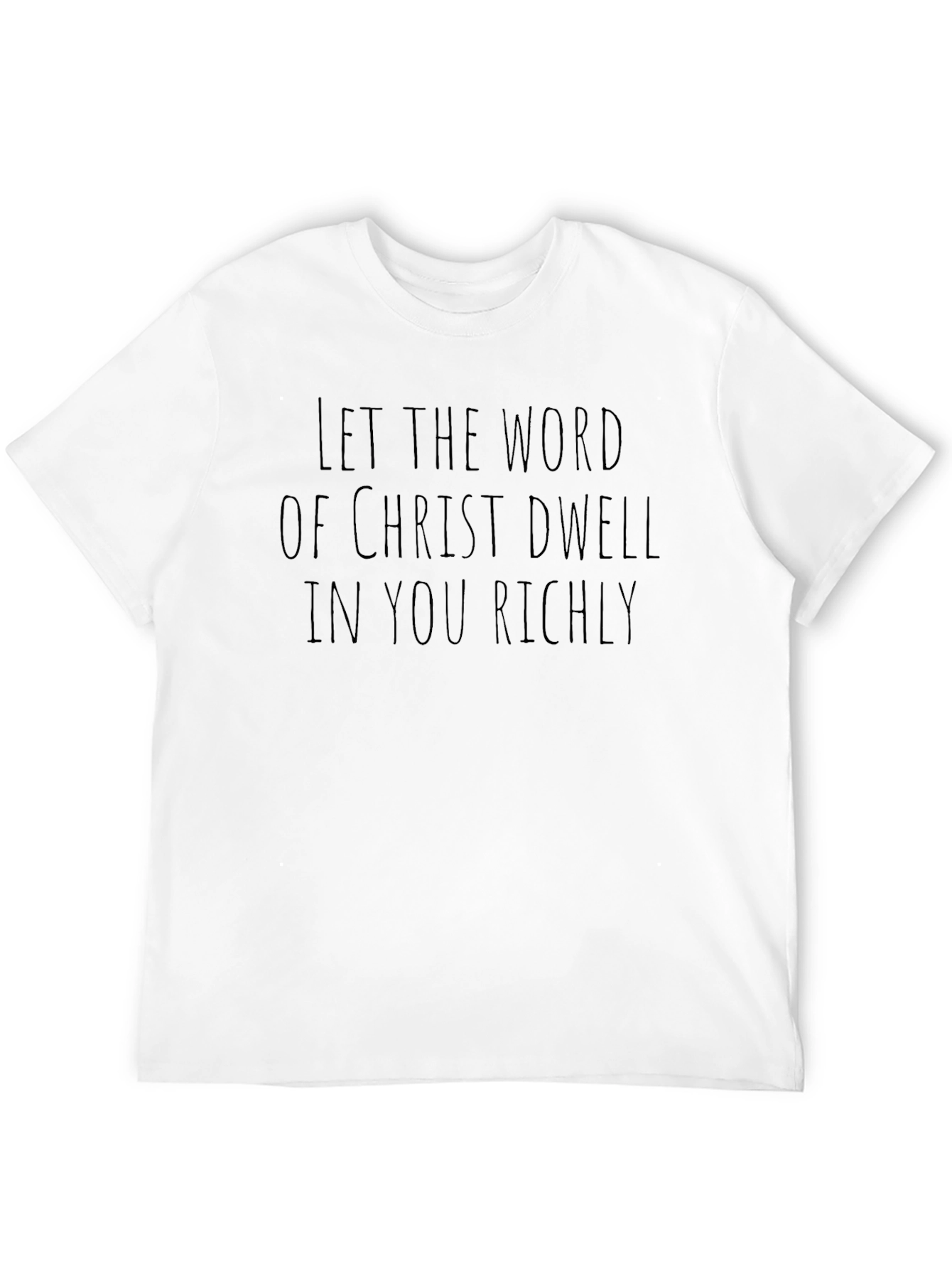 Christian Scripture Tee - Let the Word Dwell