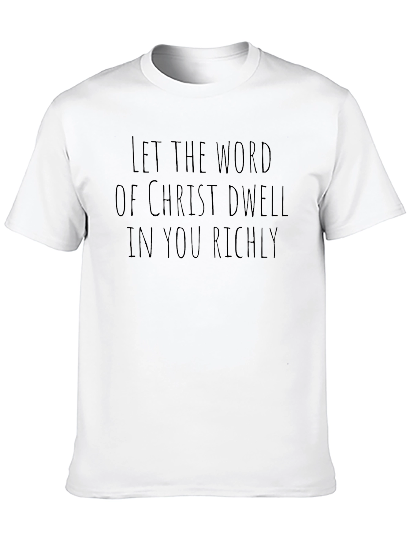 Christian Scripture Tee - Let the Word Dwell