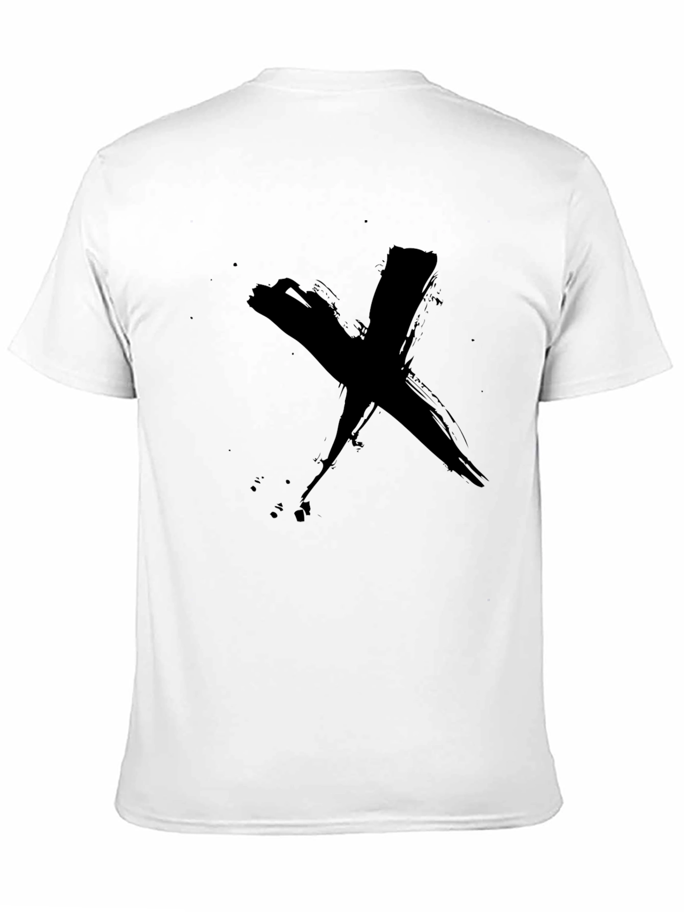Abstract Brush Stroke X Graphic T-Shirt