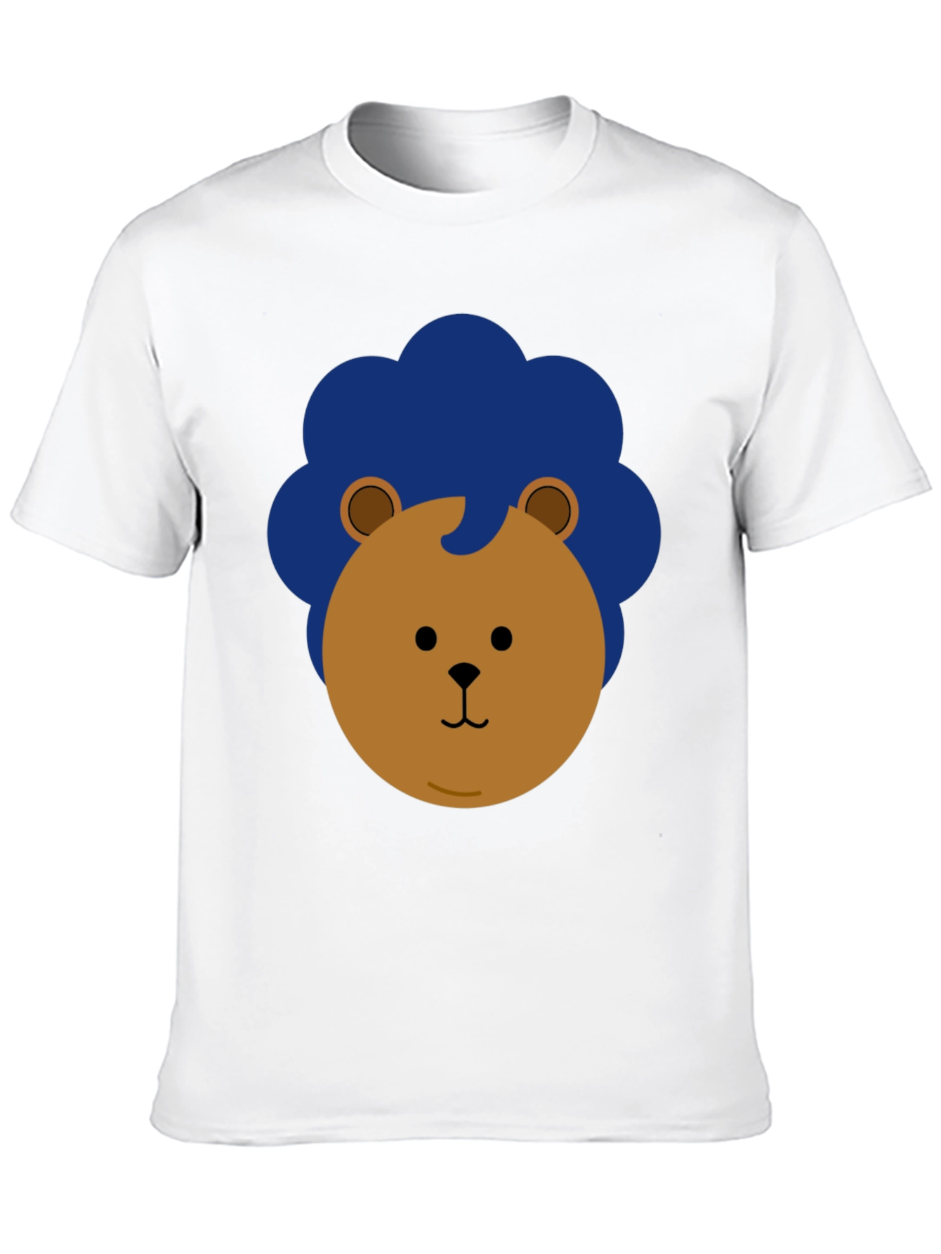 Lion Graphic Print Black Casual Tee