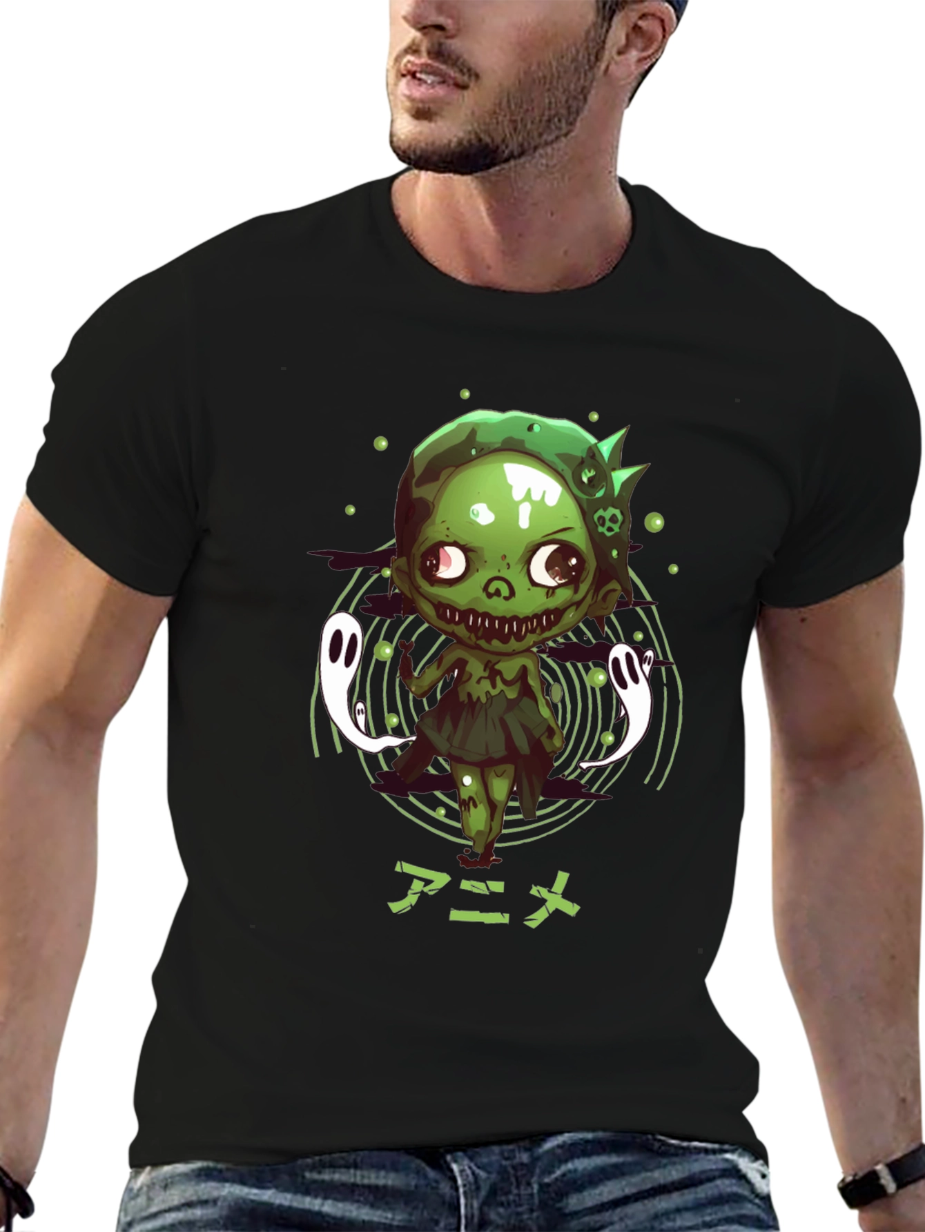 Anime Zombie Graphic T-Shirt