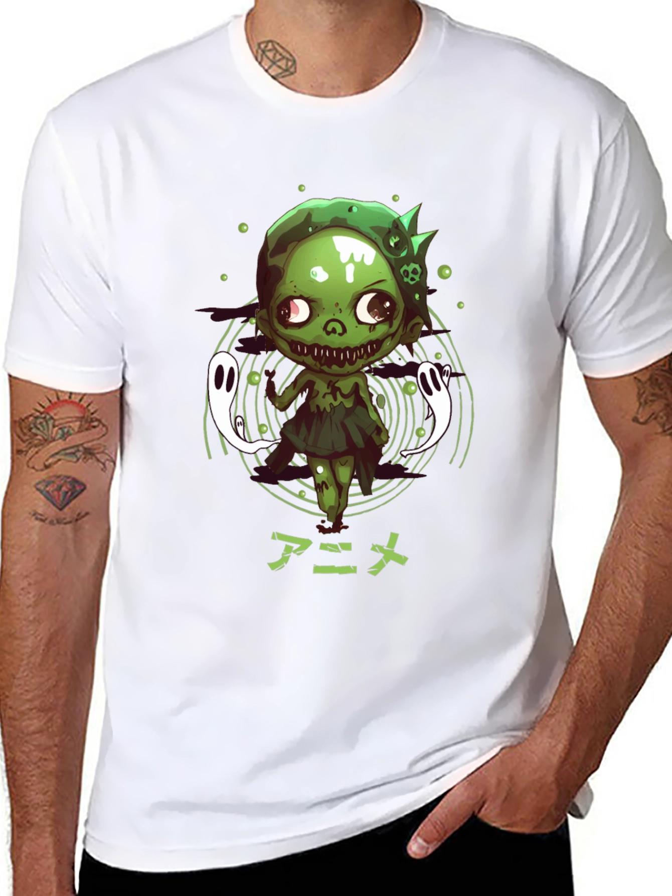 Anime Zombie Graphic T-Shirt