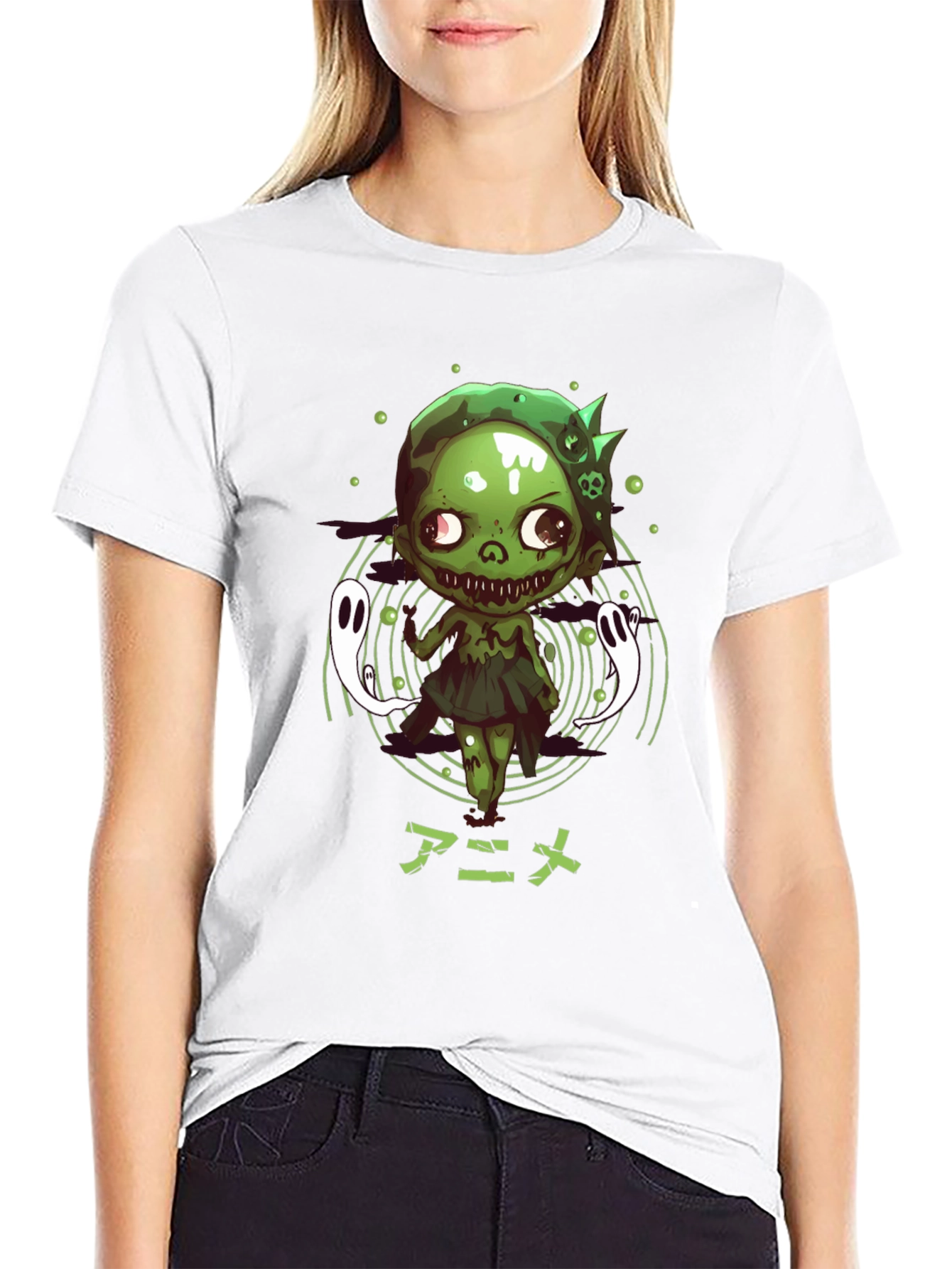 Anime Zombie Graphic T-Shirt