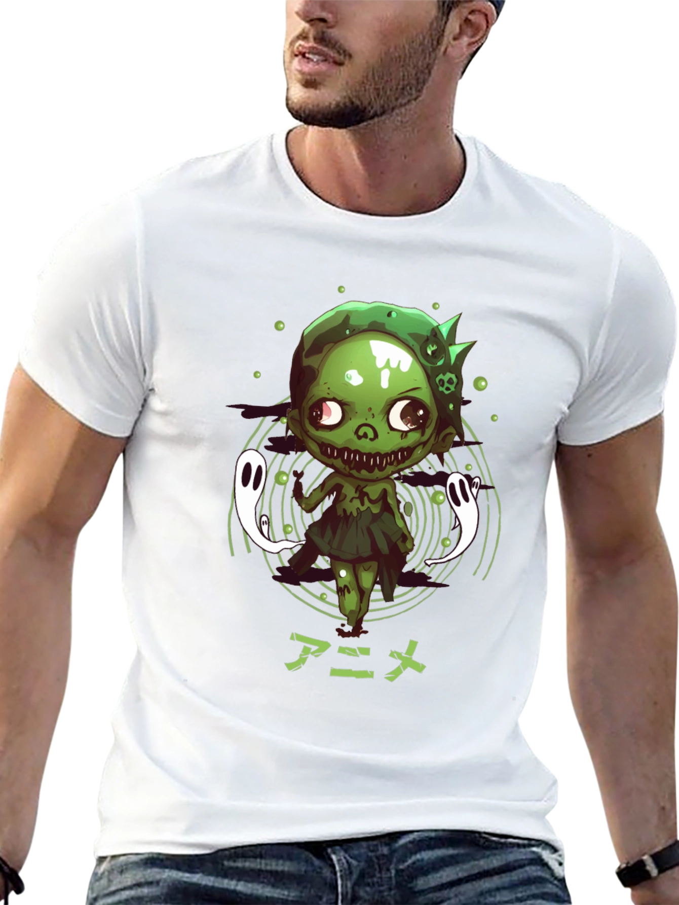 Anime Zombie Graphic T-Shirt