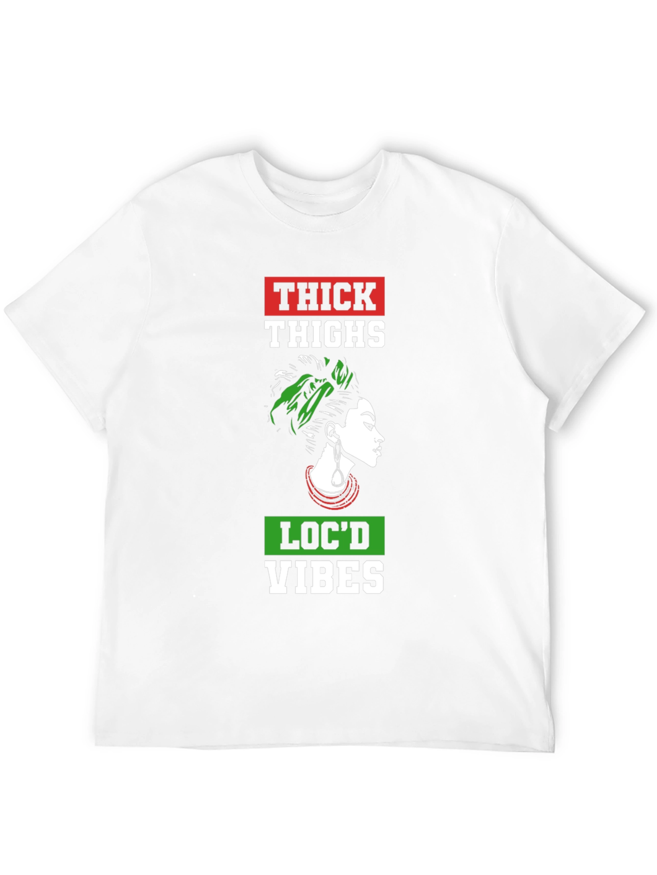 Thick Thighs Locd Vibes Graphic Tee - Black