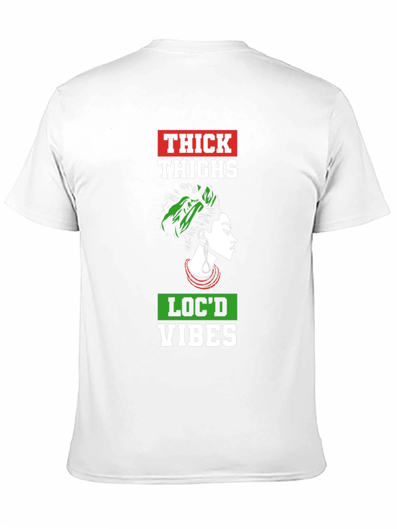 Thick Thighs Locd Vibes Graphic Tee - Black