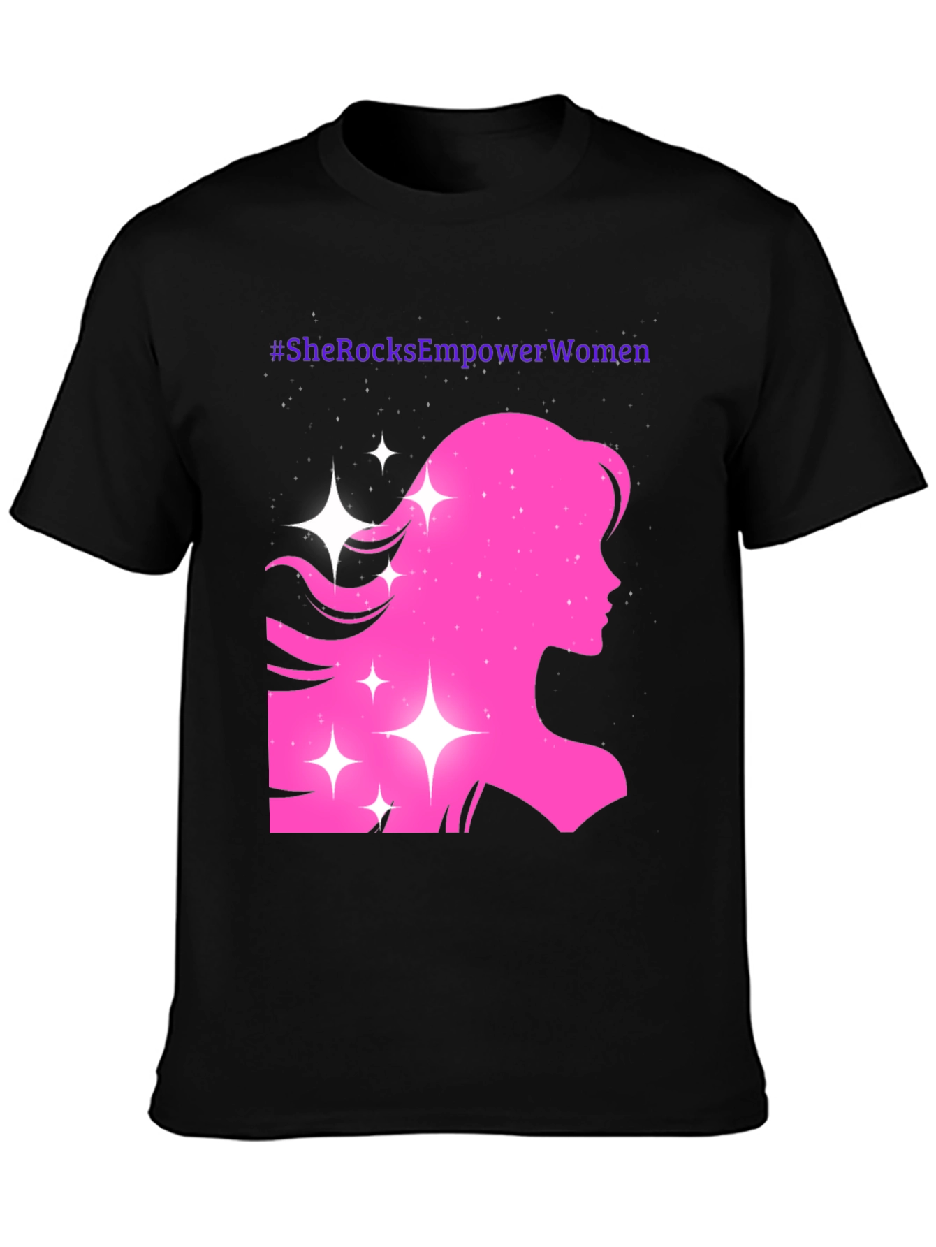 Empower Women T-Shirt - Pink Silhouette
