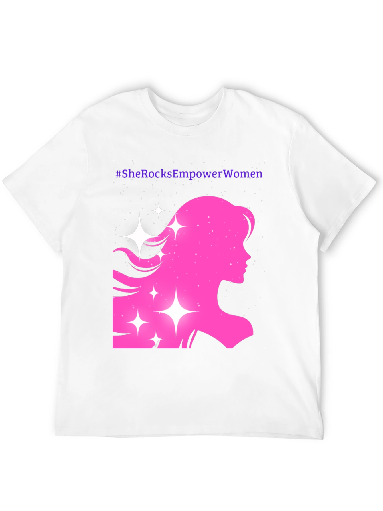 Empower Women T-Shirt - Pink Silhouette