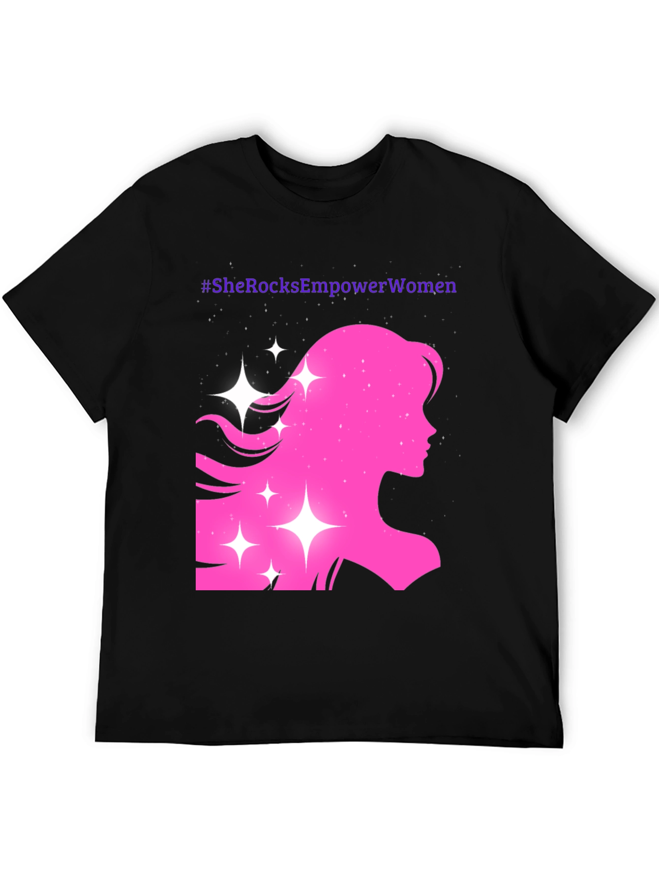 Empower Women T-Shirt - Pink Silhouette