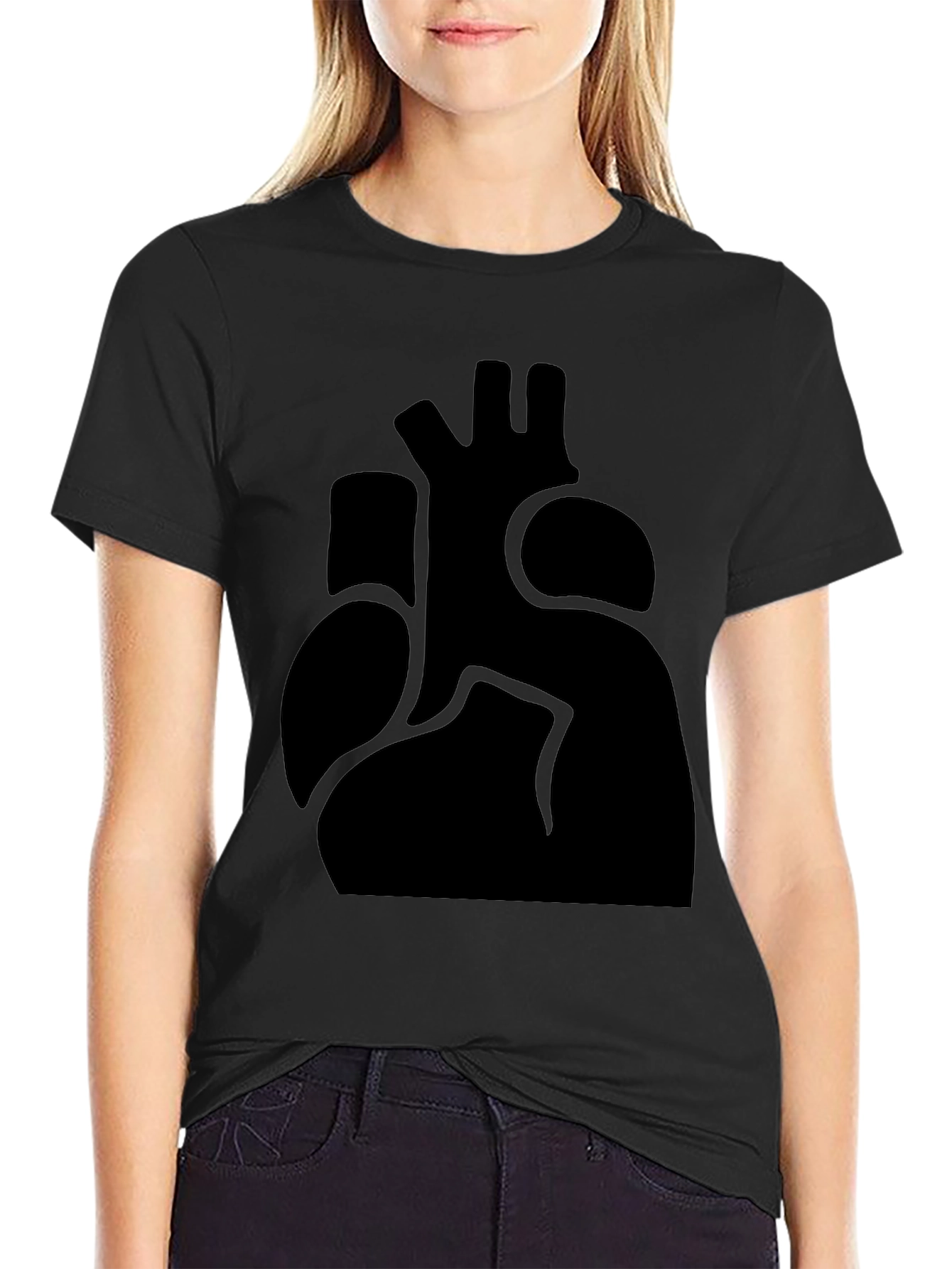 Anatomical Heart Graphic T-Shirt