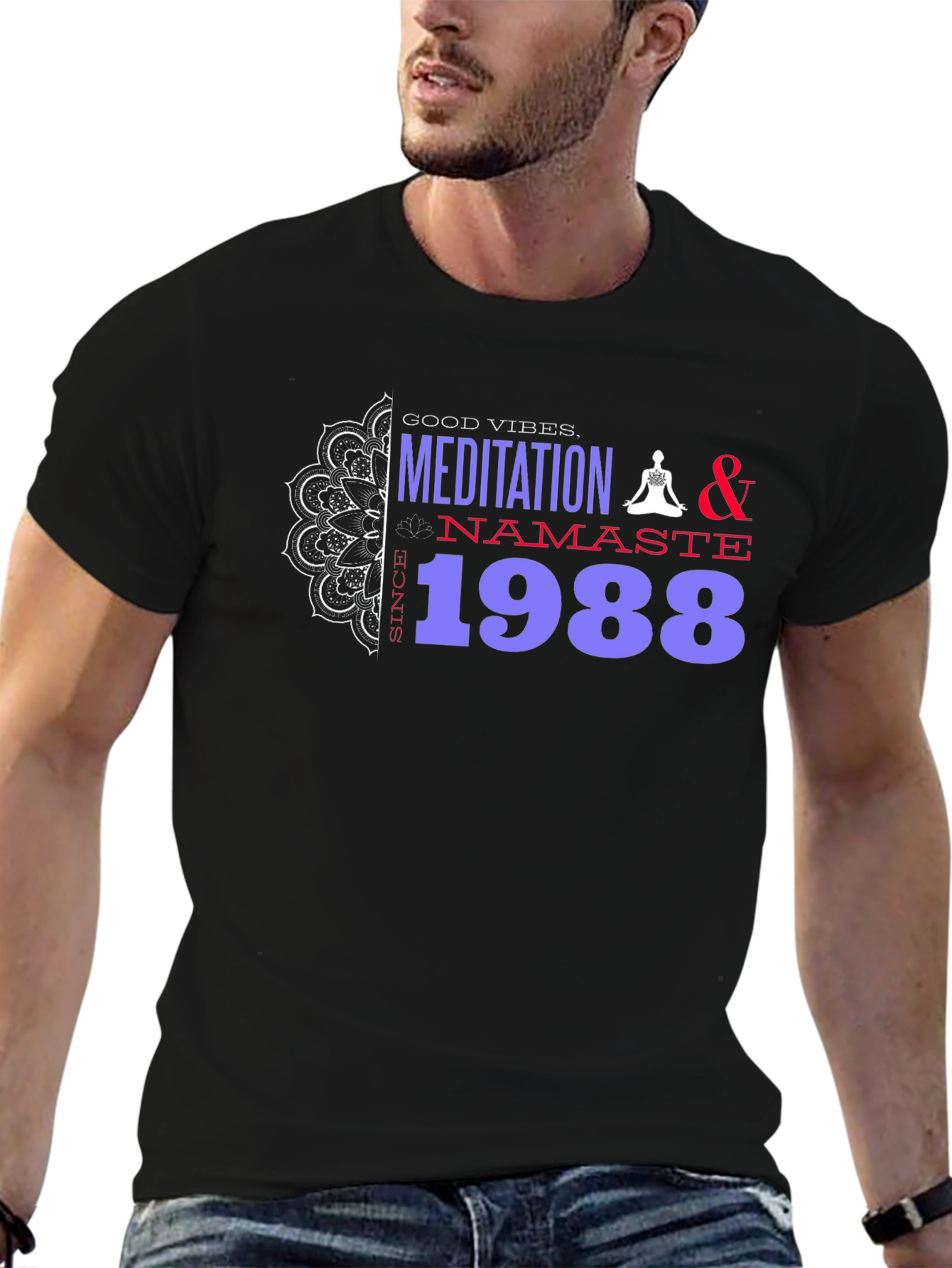 Meditation & Namaste Since 1988 Graphic Tee