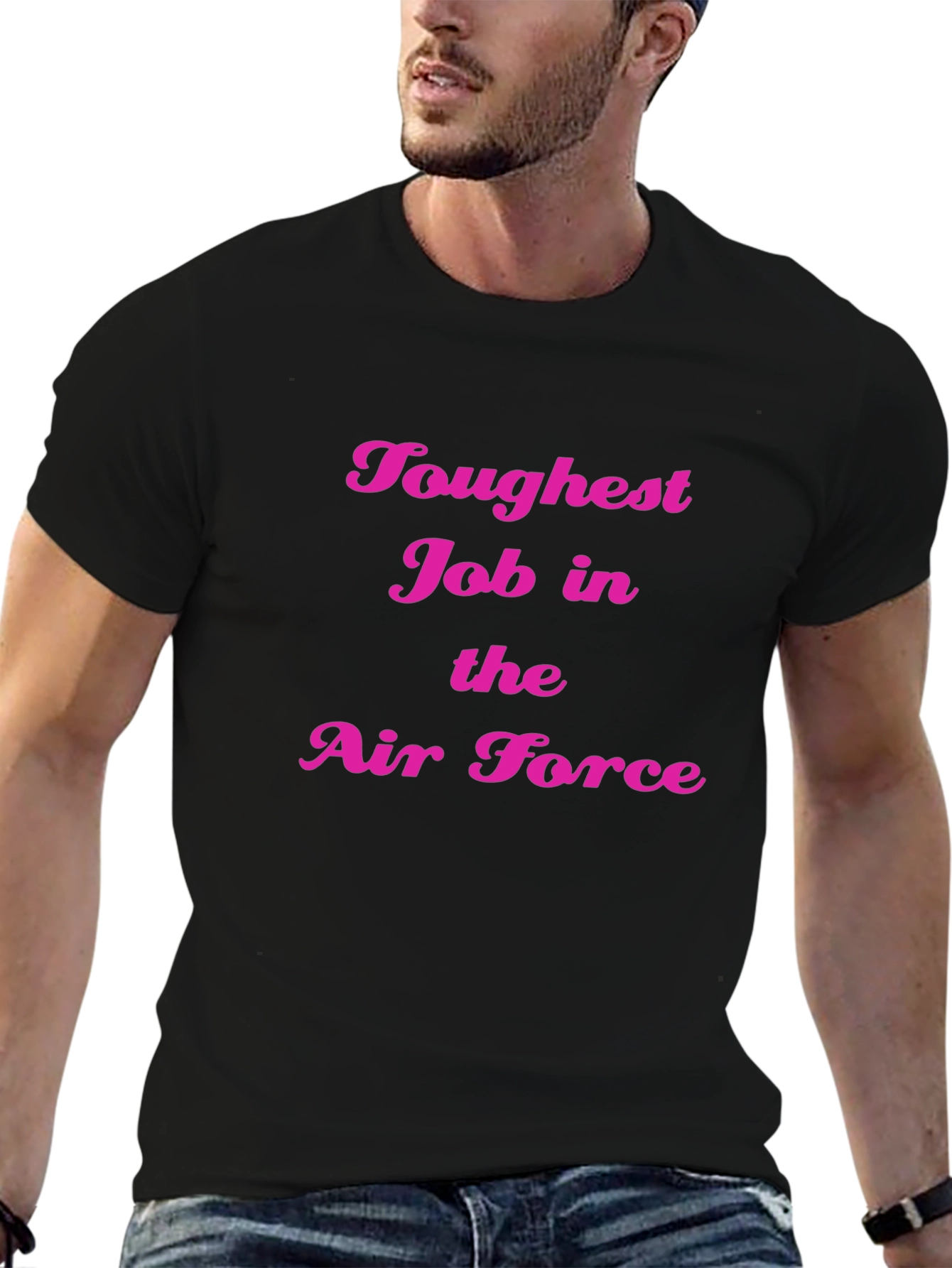Toughest Job in Air Force Black Tee