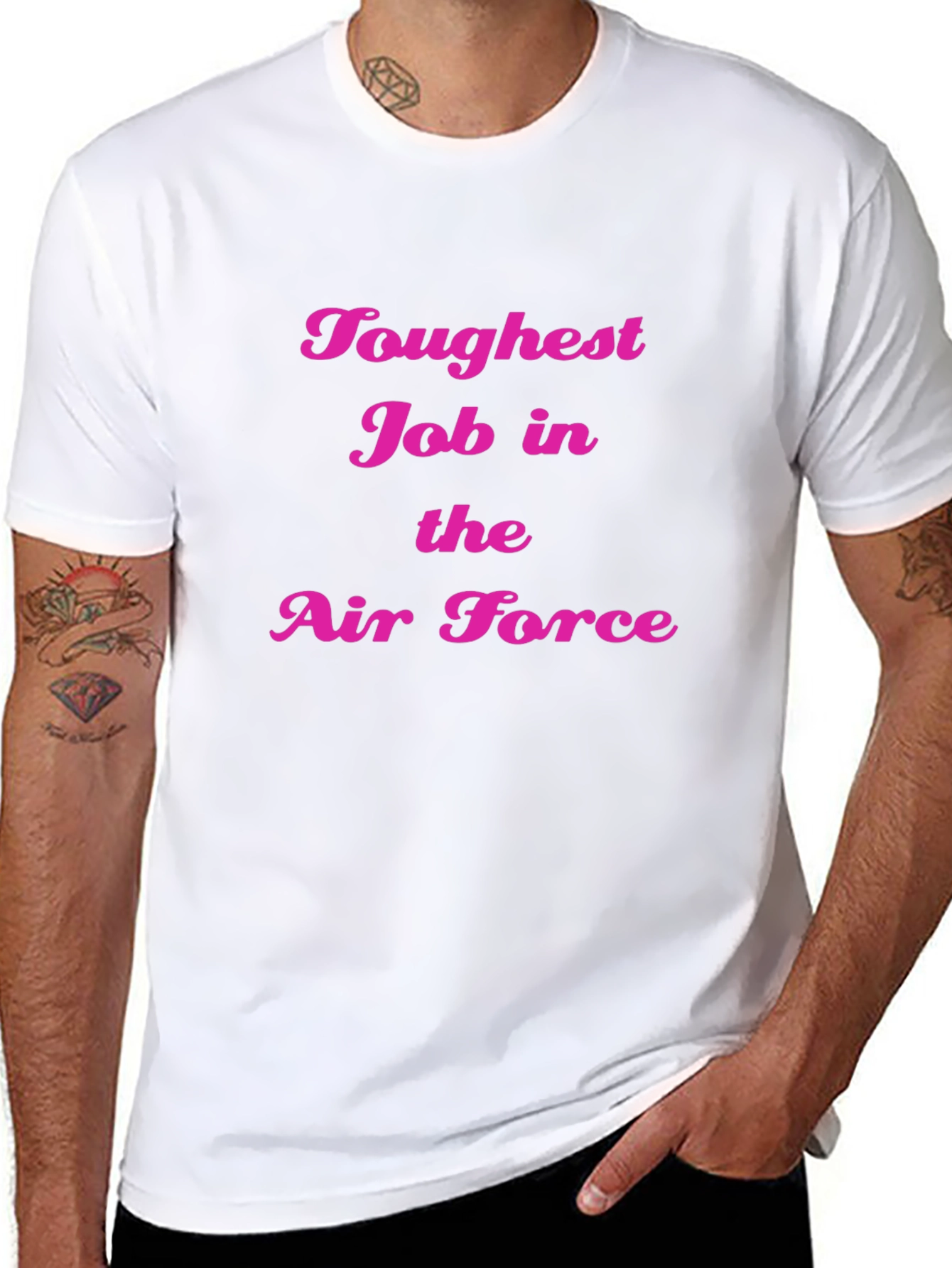 Toughest Job in Air Force Black Tee