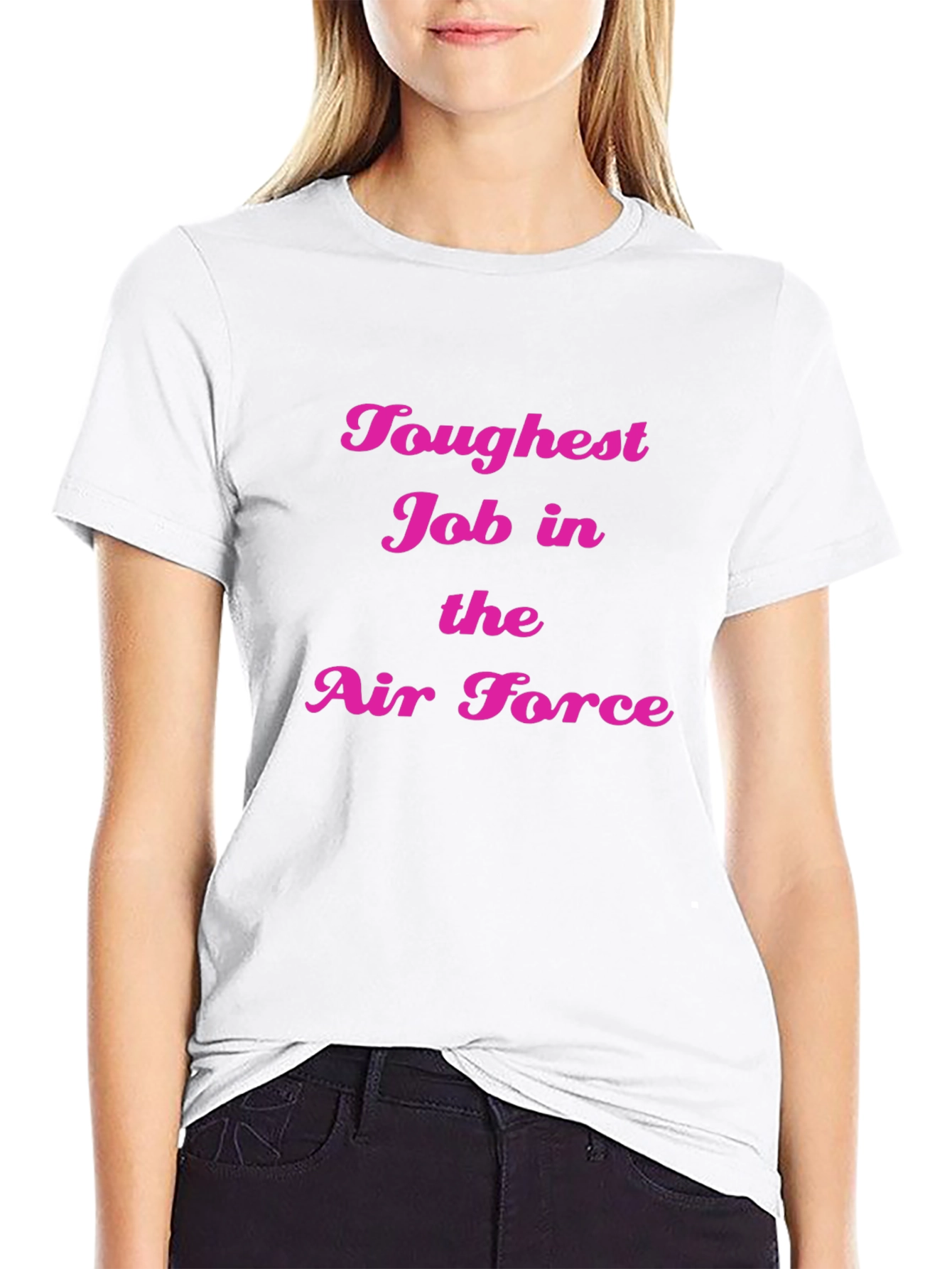 Toughest Job in Air Force Black Tee