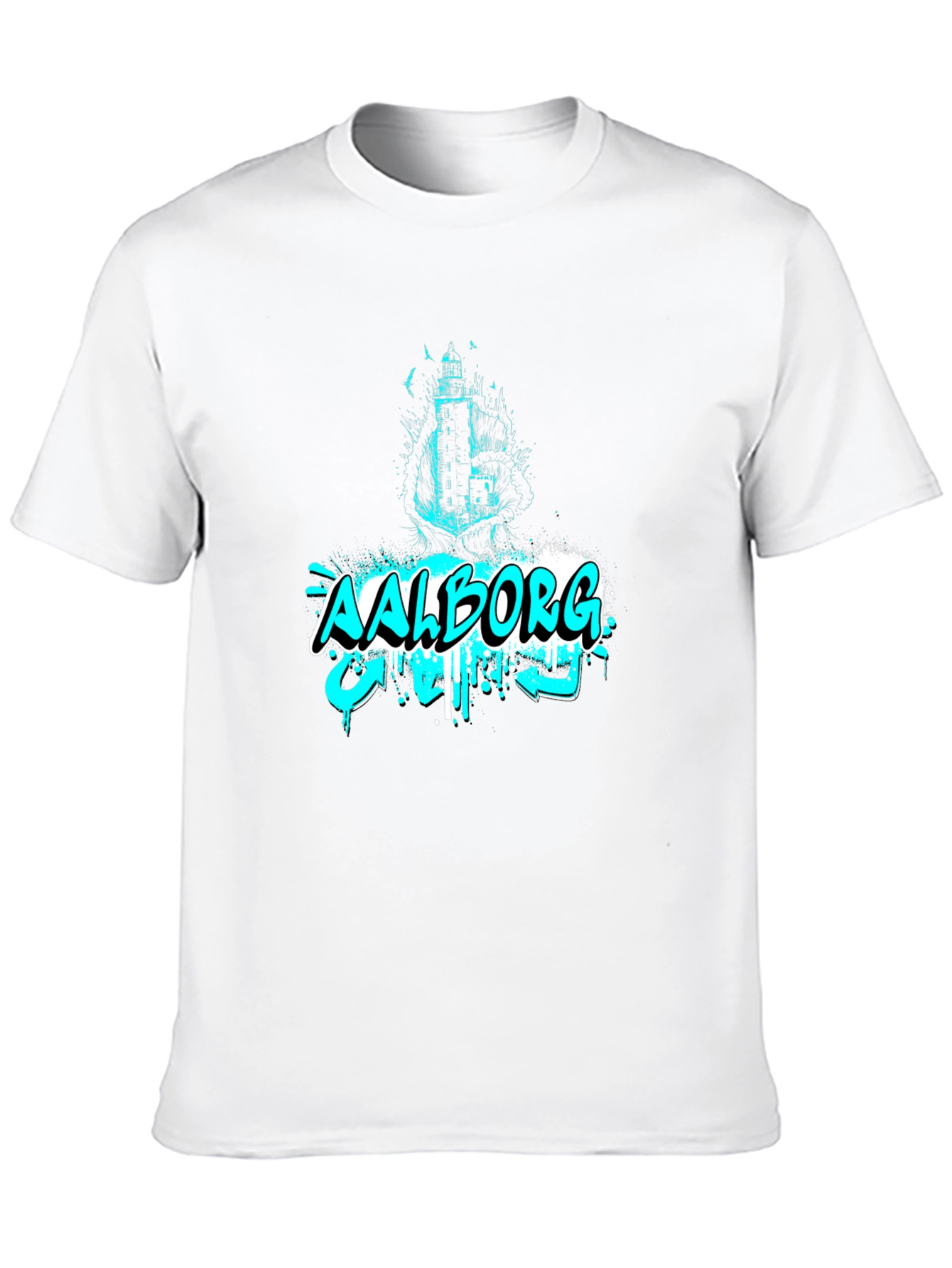 Aalborg Graffiti Style Black T-Shirt