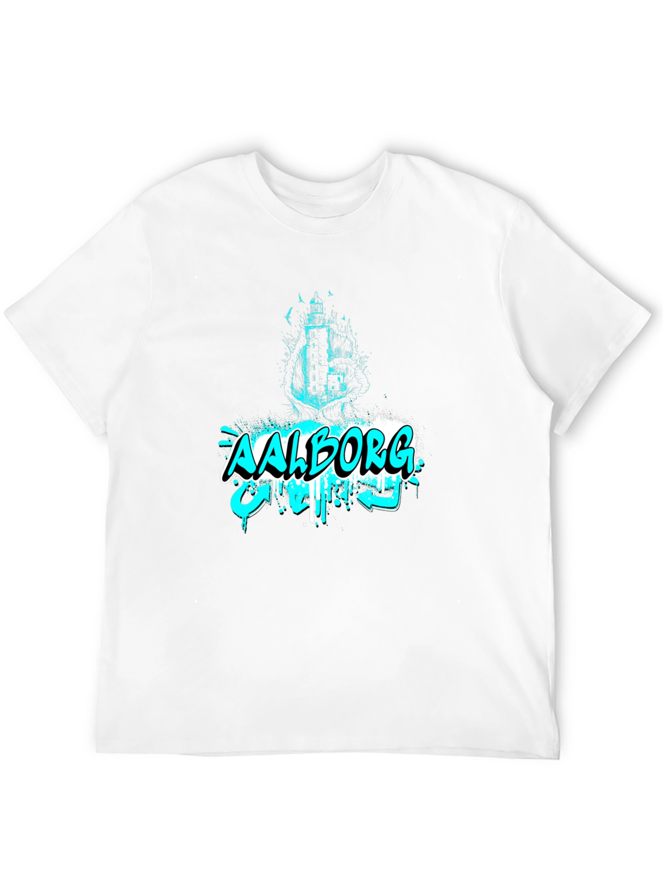 Aalborg Graffiti Style Black T-Shirt