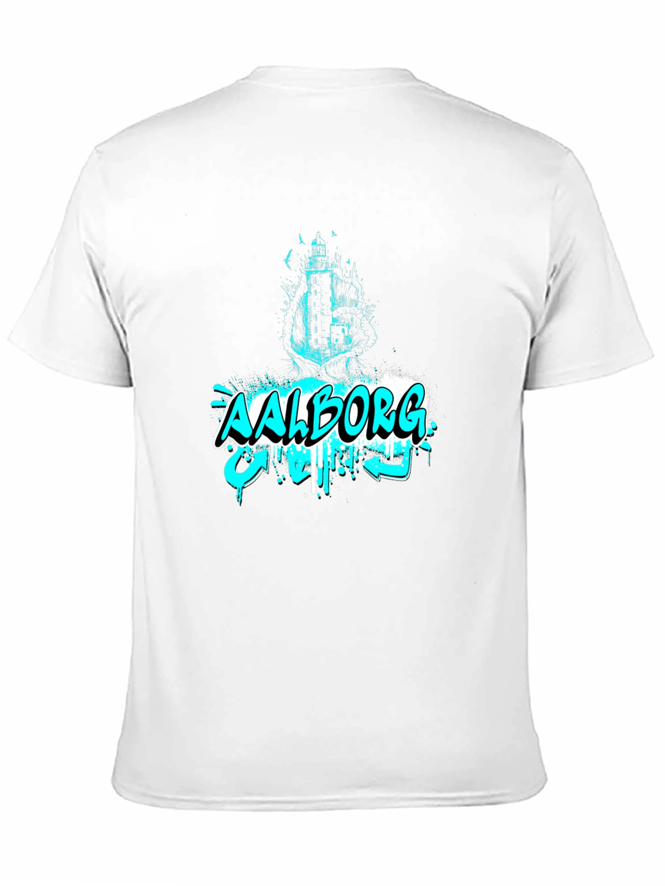 Aalborg Graffiti Style Black T-Shirt