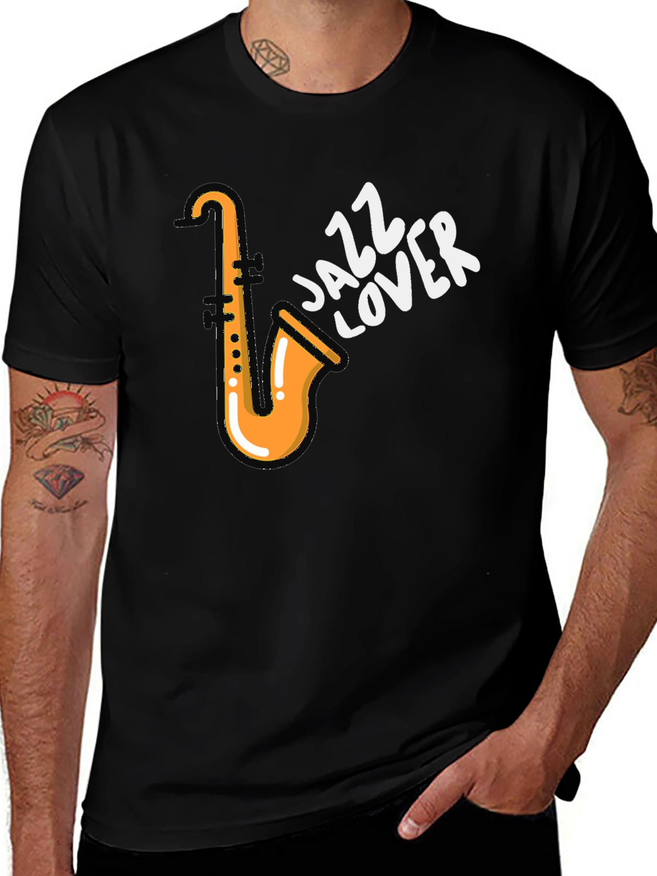 Jazz Lover T-Shirt - Saxophone Design