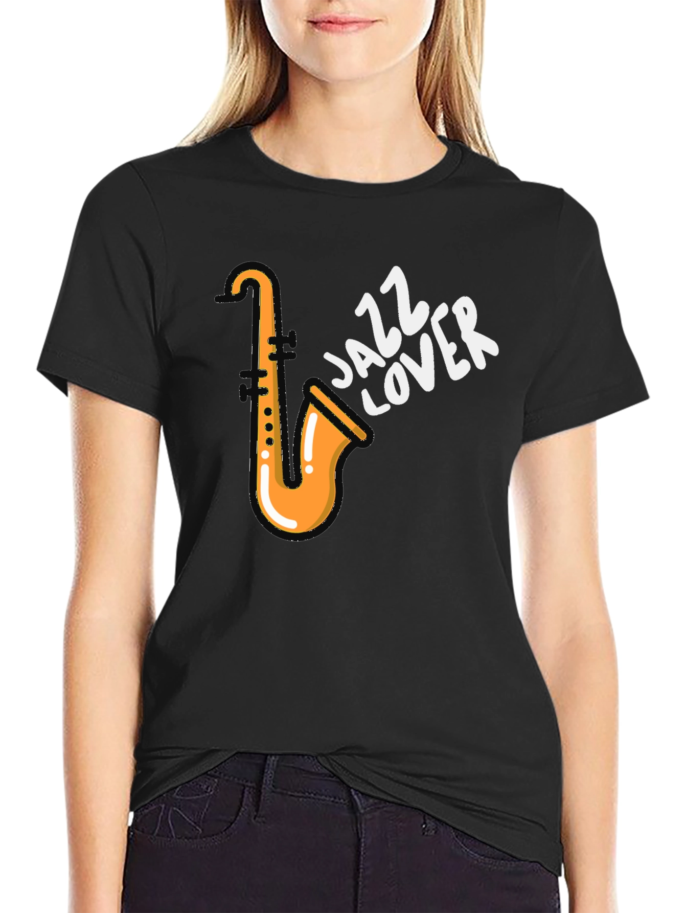Jazz Lover T-Shirt - Saxophone Design